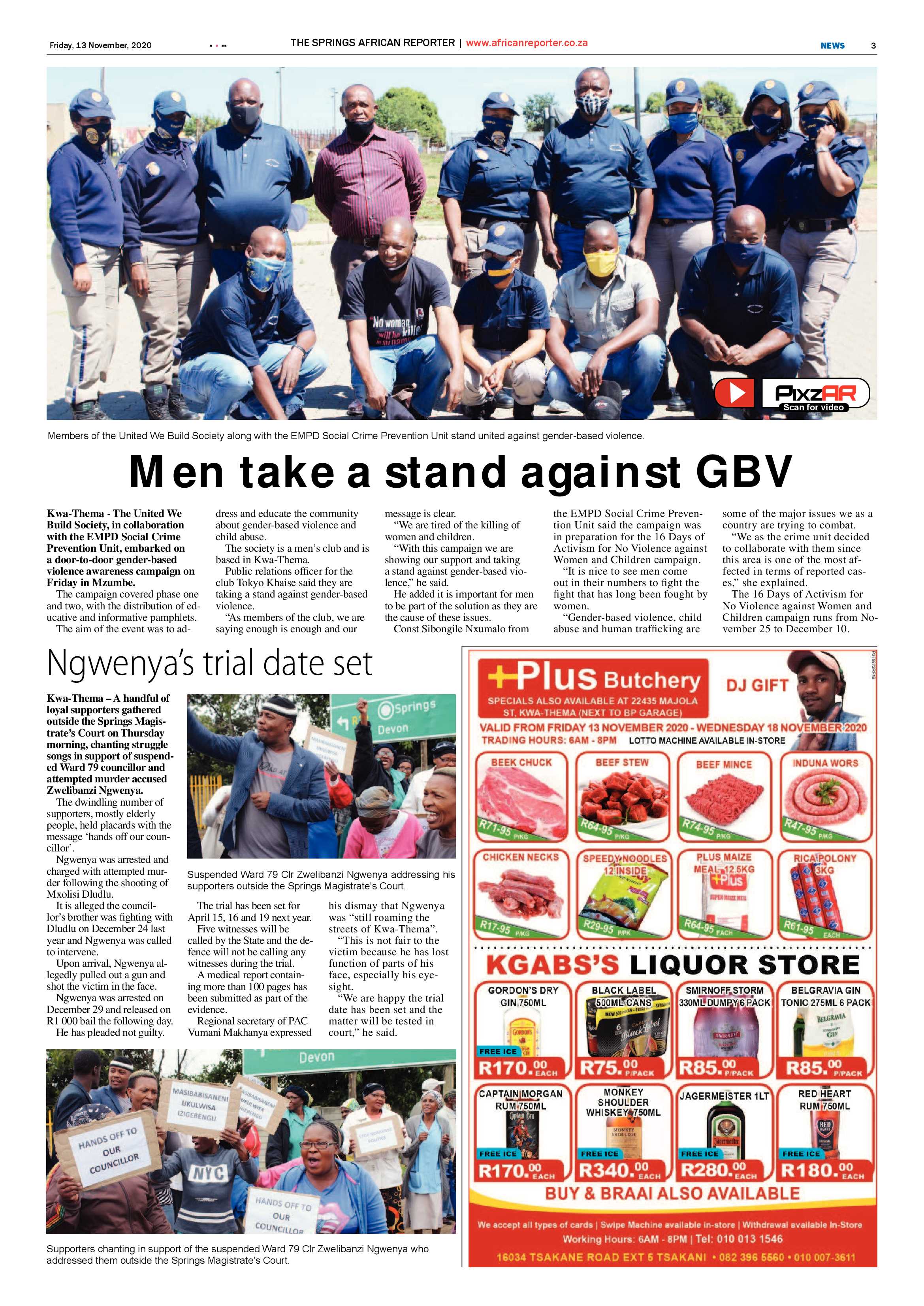 African Reporter 13 November 2020 page 3