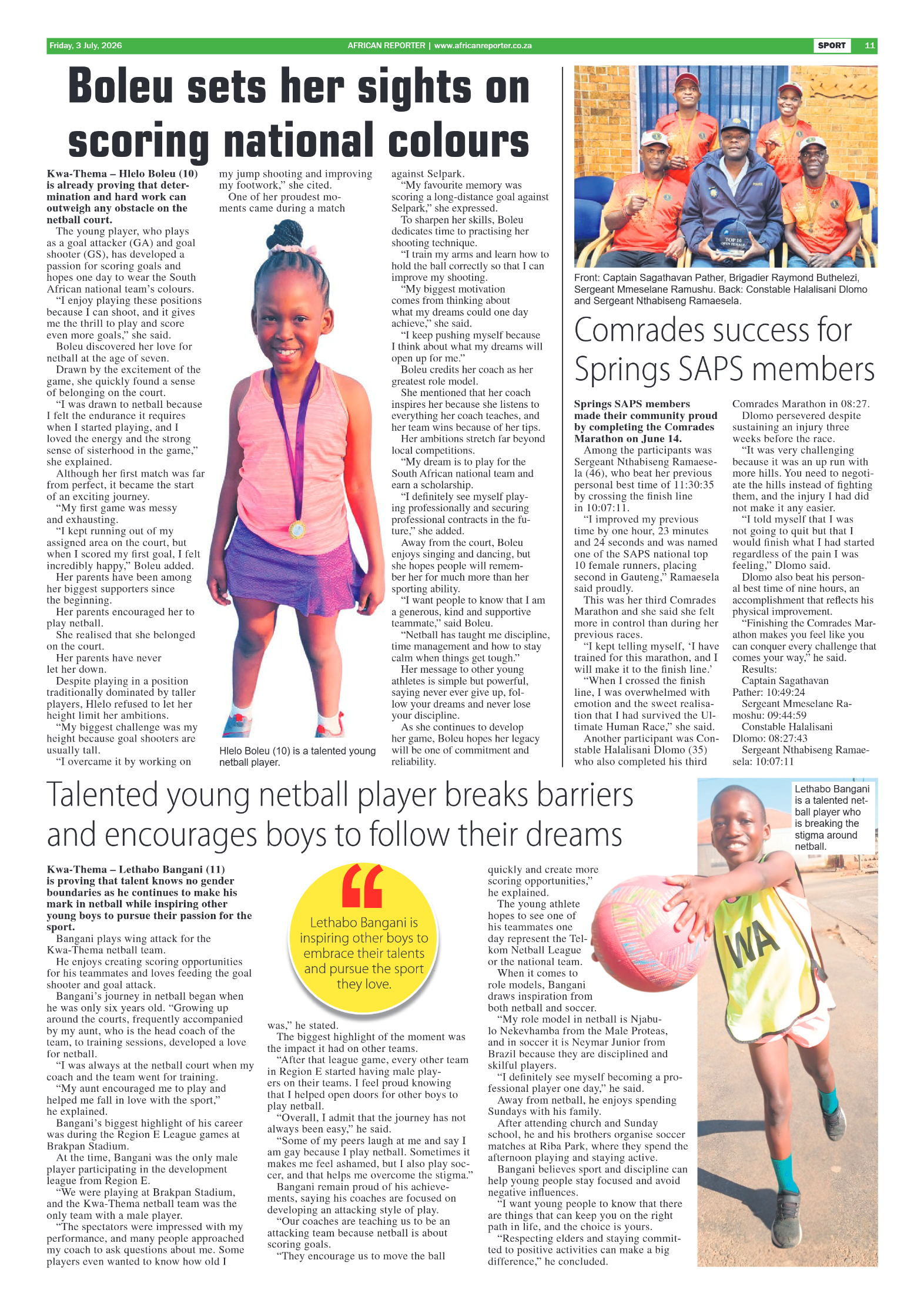 African Reporter 3 July 2026 page 11
