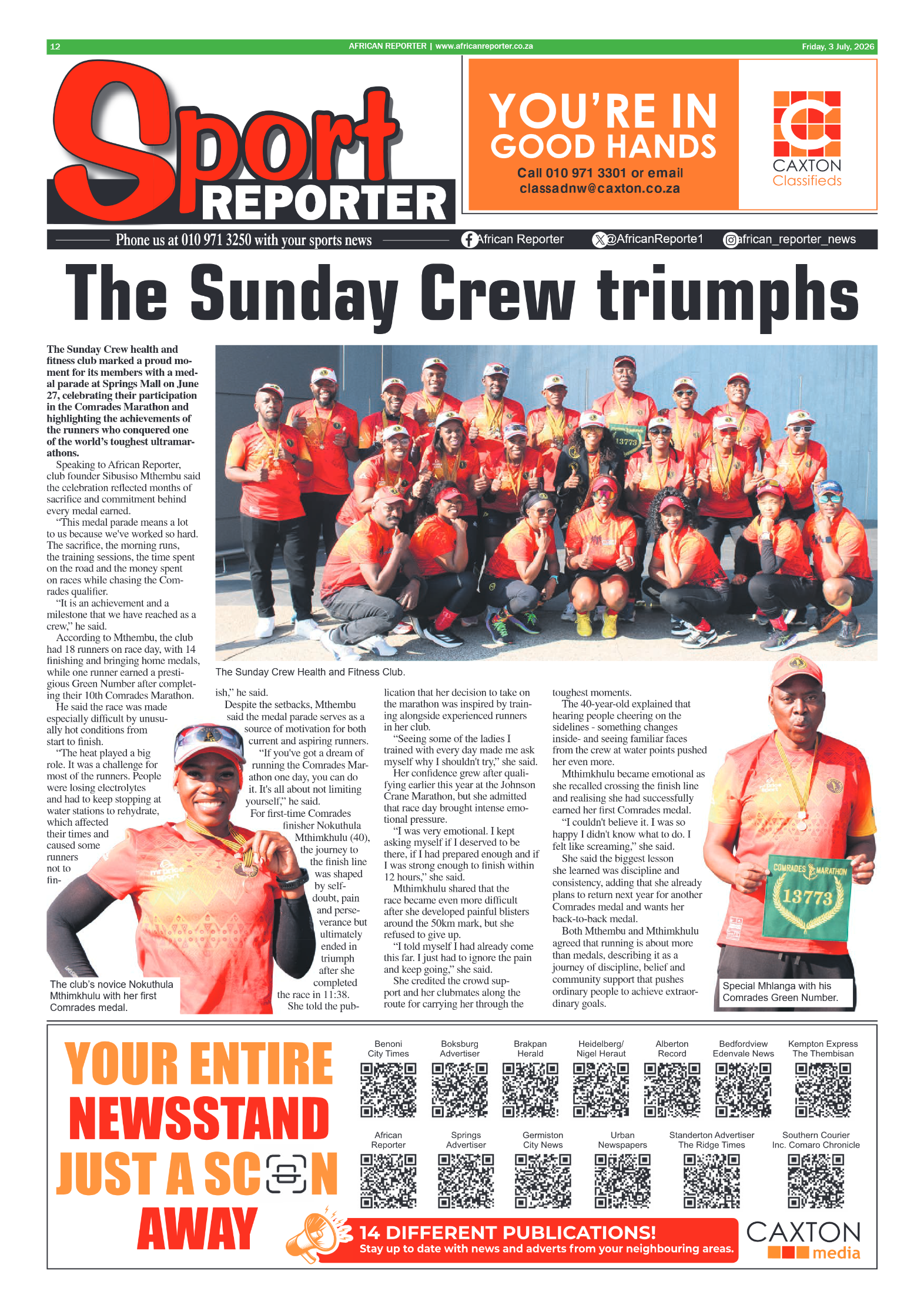 African Reporter 3 July 2026 page 12
