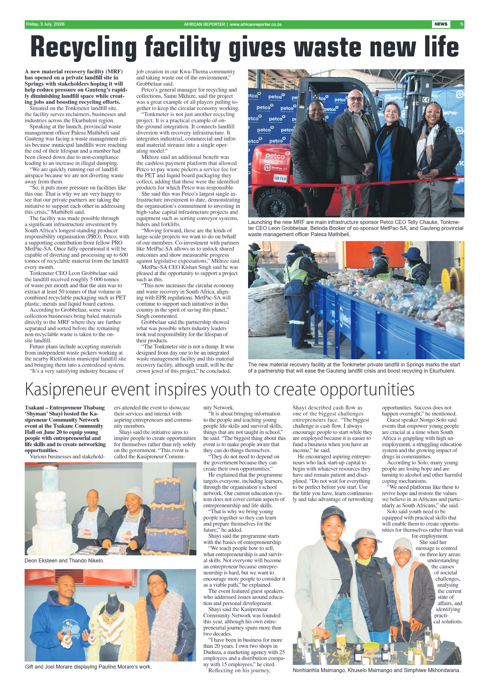 African Reporter 3 July 2026 page 5