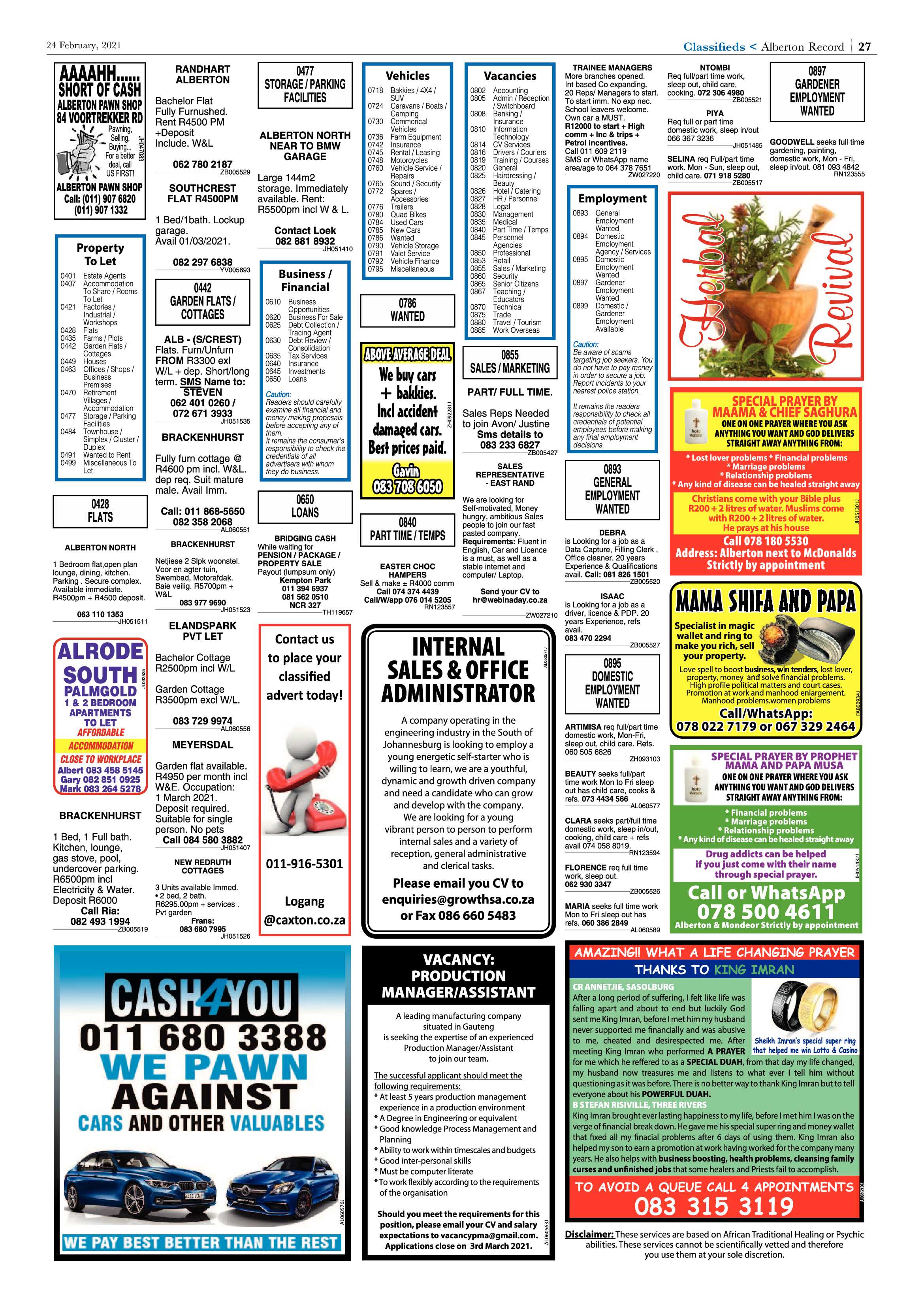 Alberton Record 24 February 2021 page 27