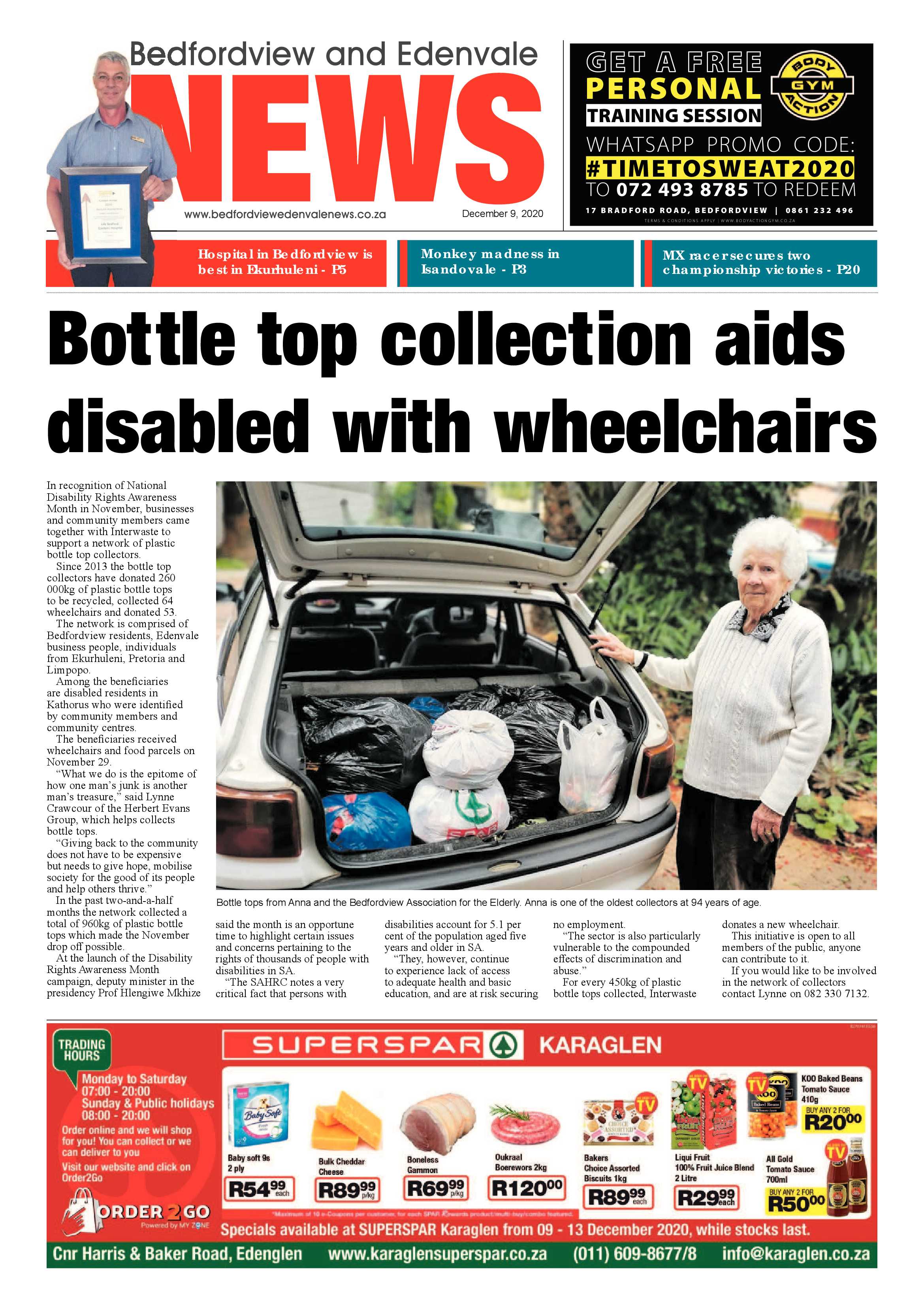 Bedford and Edenvale News 09 December .2020 page 1