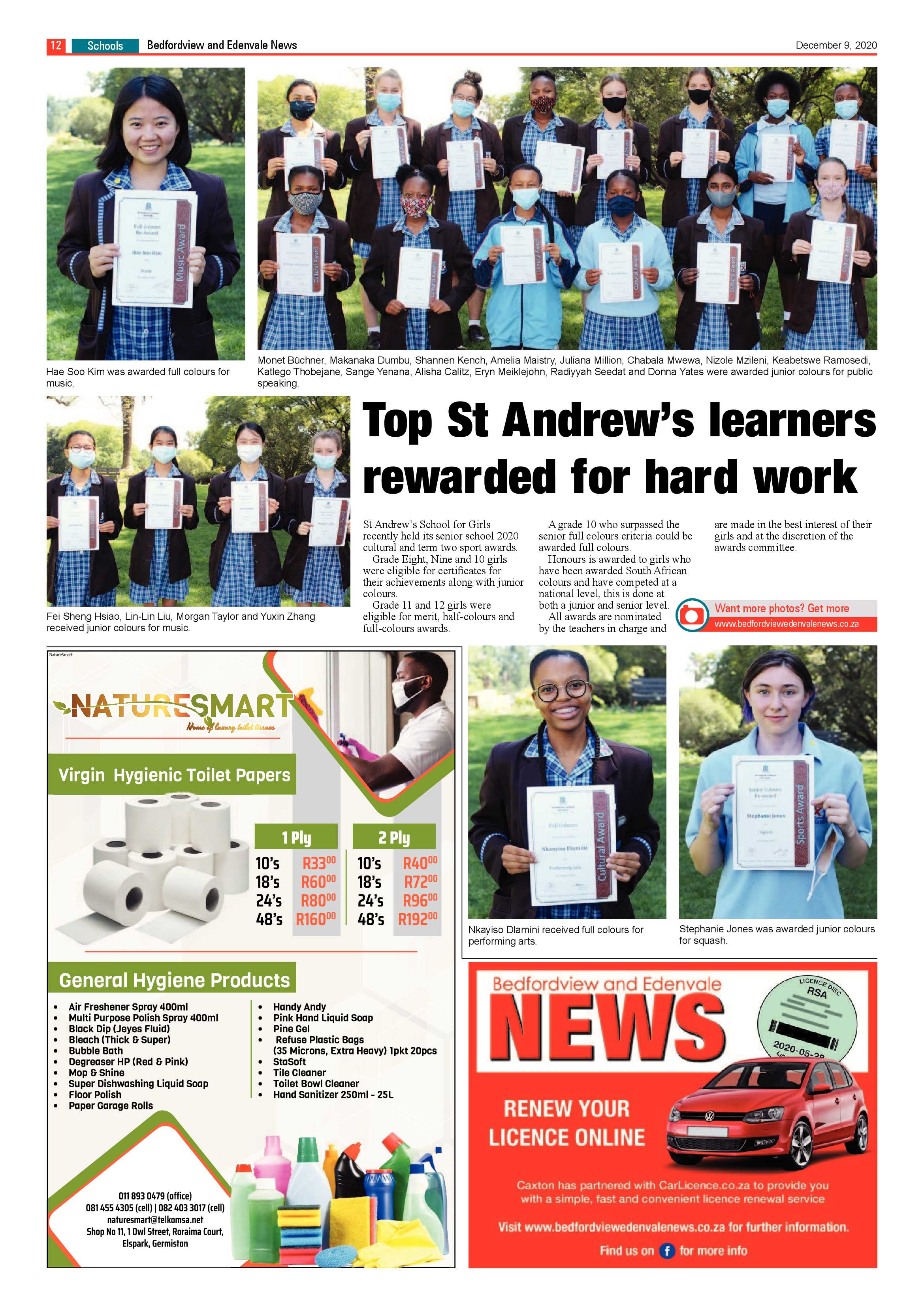 Bedford and Edenvale News 09 December .2020 page 12