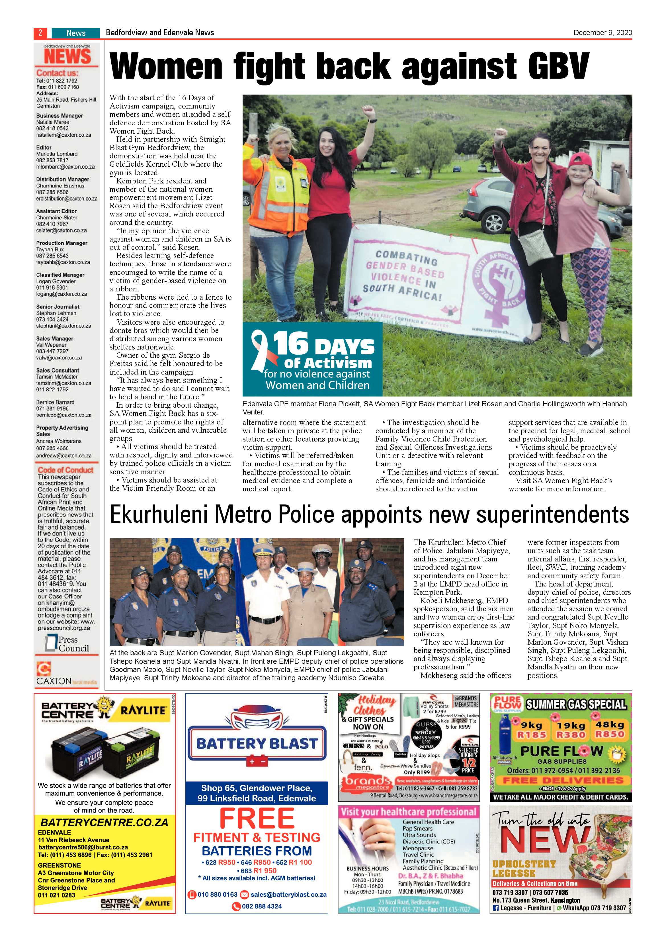 Bedford and Edenvale News 09 December .2020 page 2