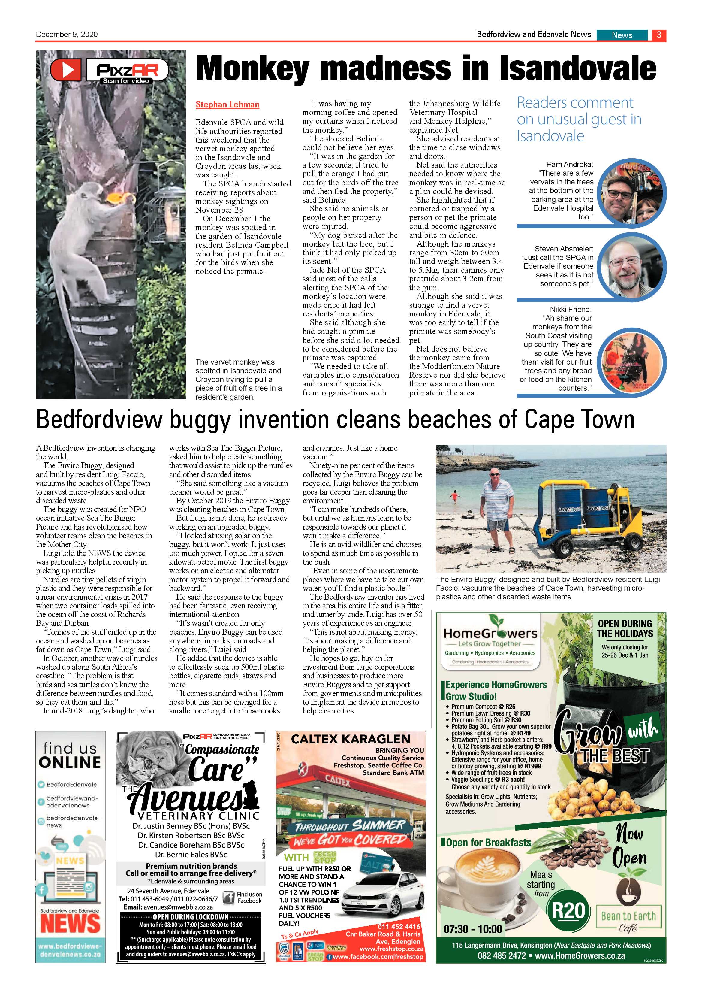 Bedford and Edenvale News 09 December .2020 page 3
