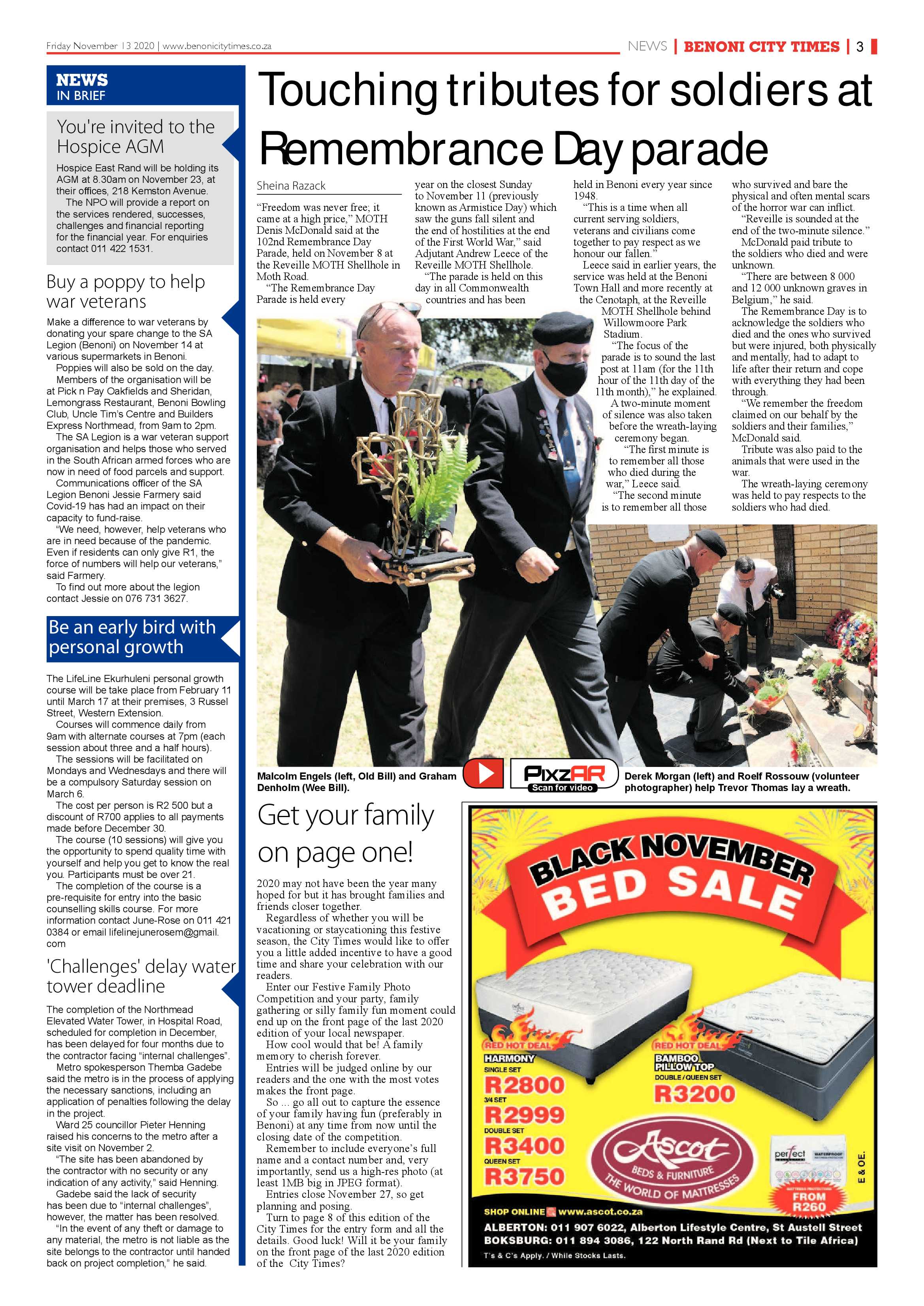 Benoni City Times 12 November 2020 page 3