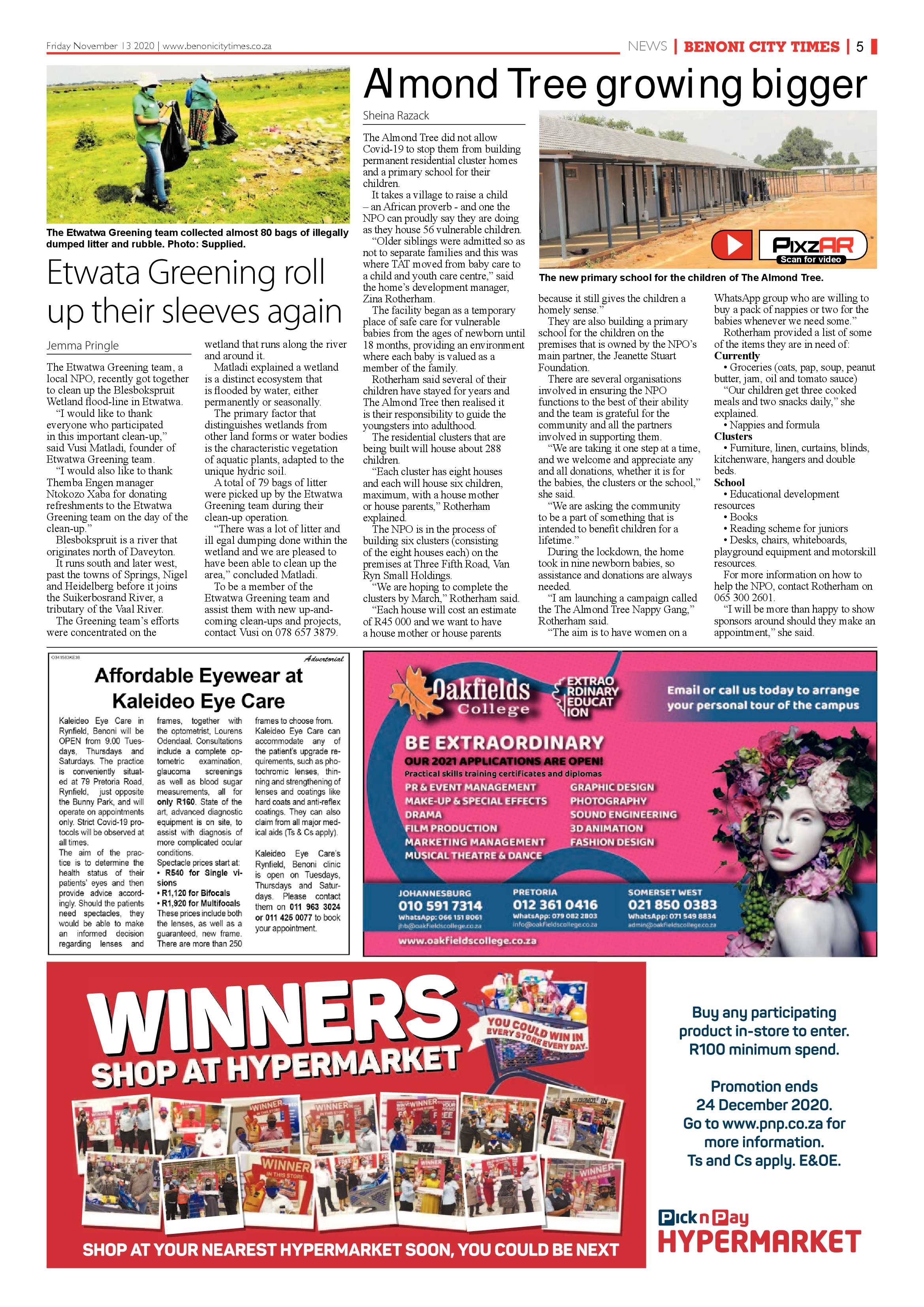 Benoni City Times 12 November 2020 page 5