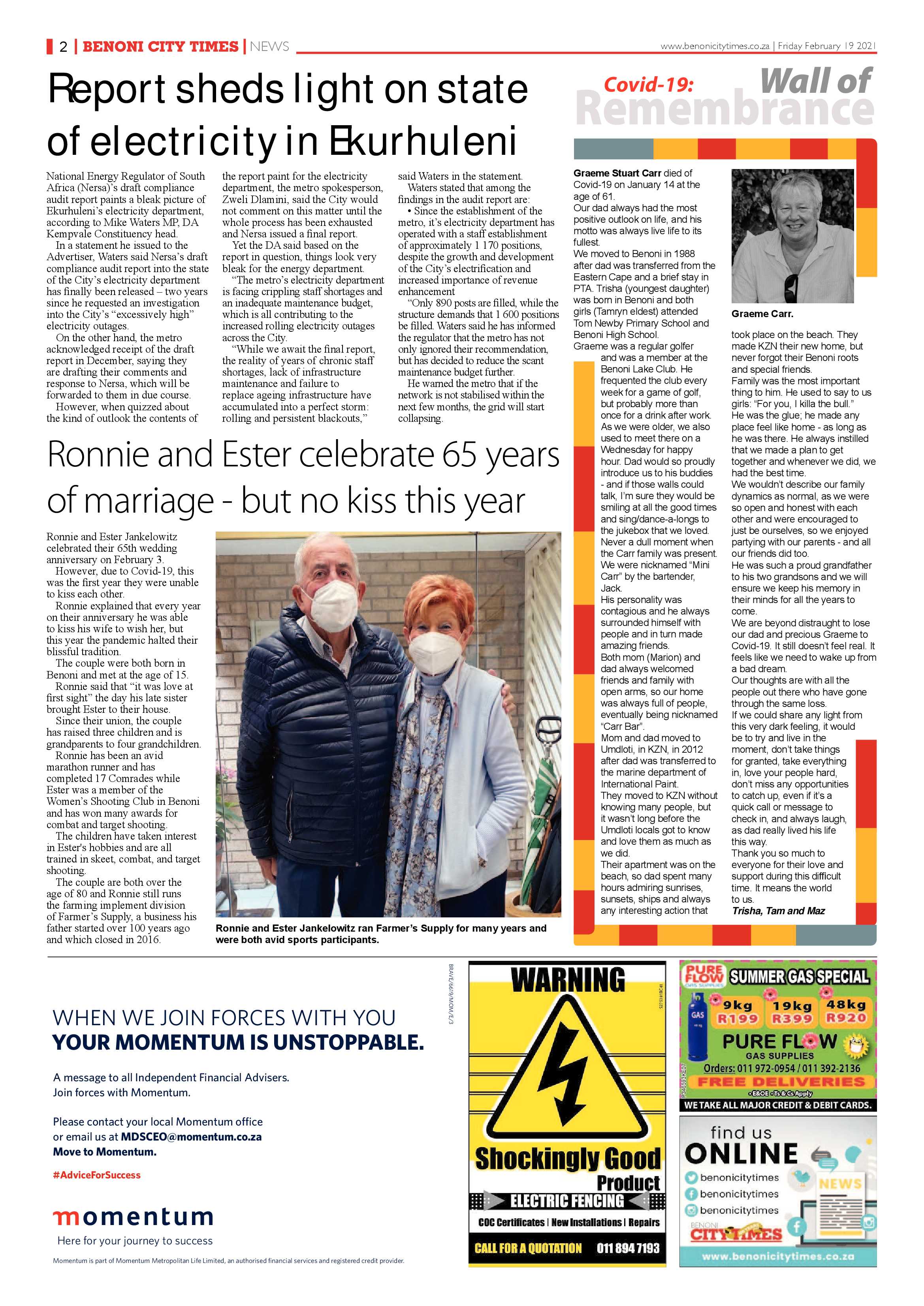 Benoni City Times 18 February 2021 page 2