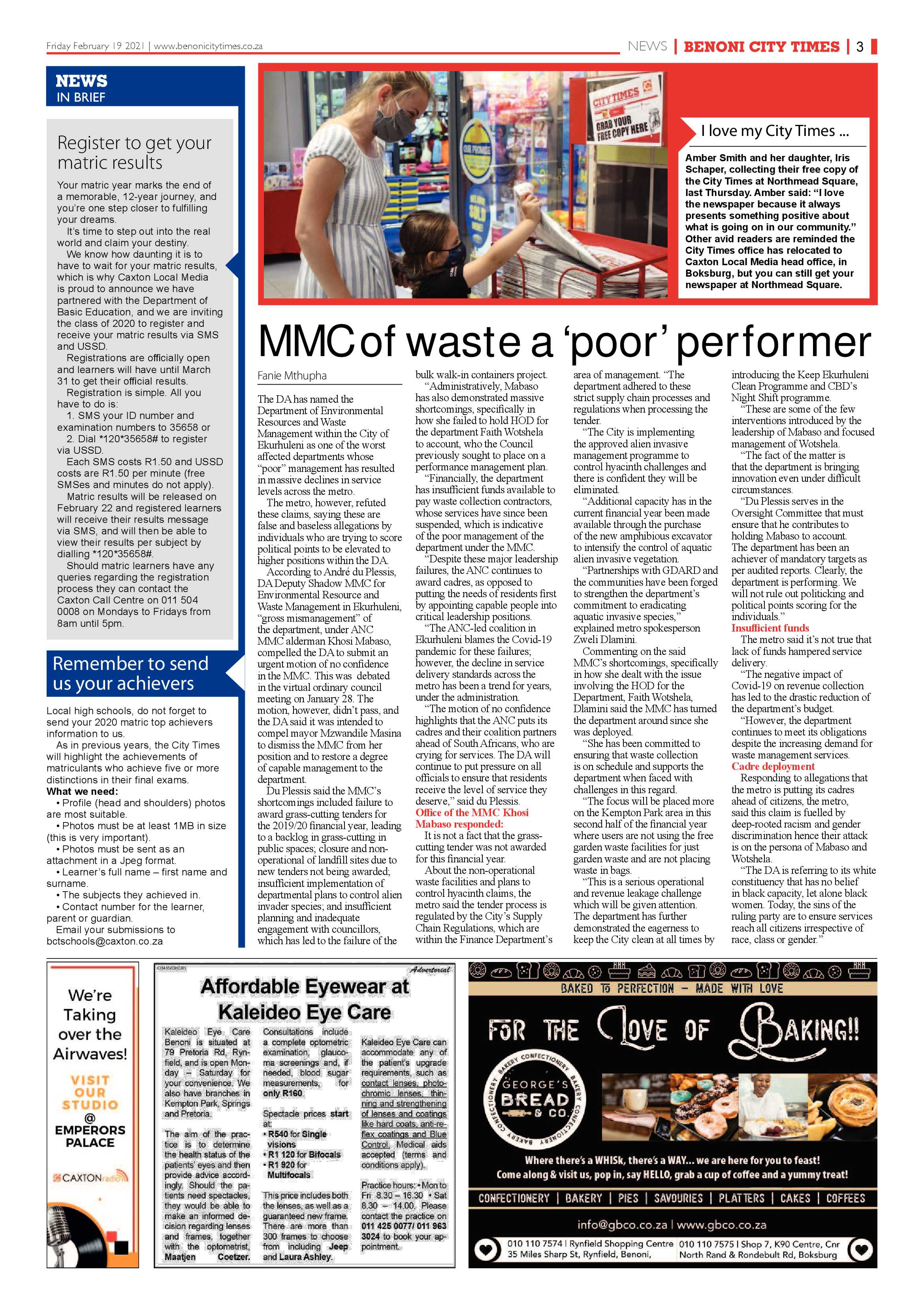 Benoni City Times 18 February 2021 page 3