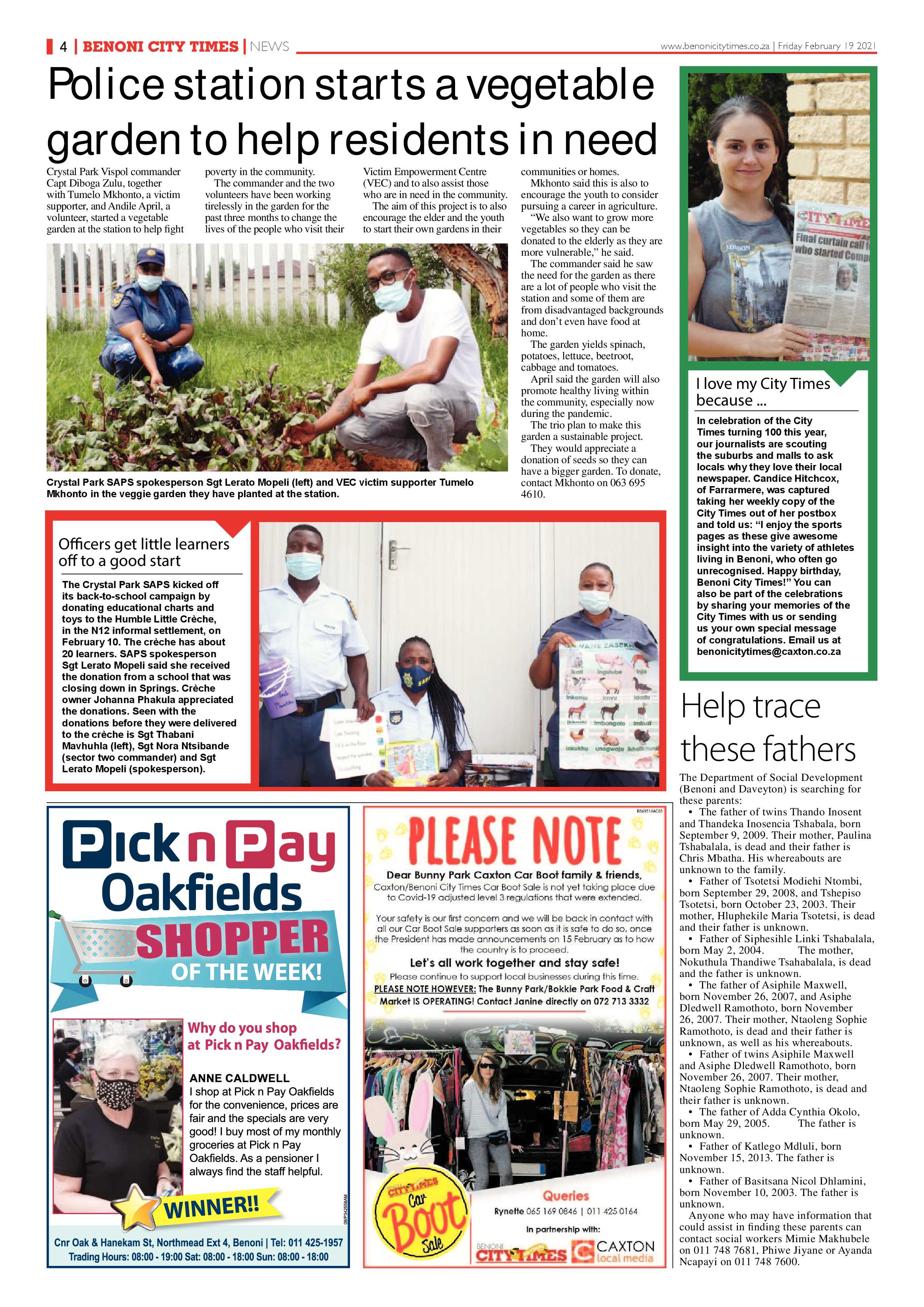 Benoni City Times 18 February 2021 page 4