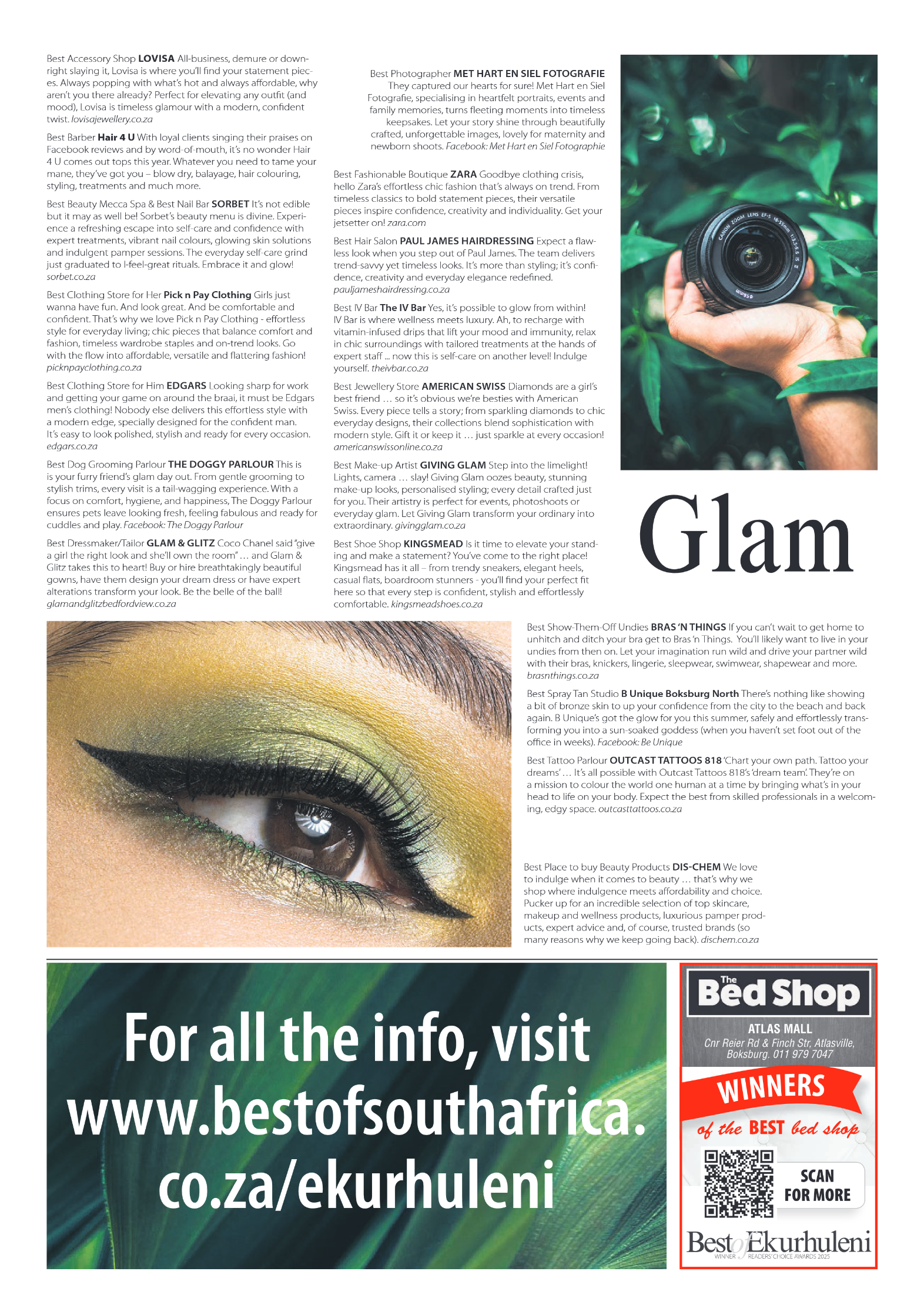 Best of Ekurhuleni Readers Choice Awards 2025 page 10
