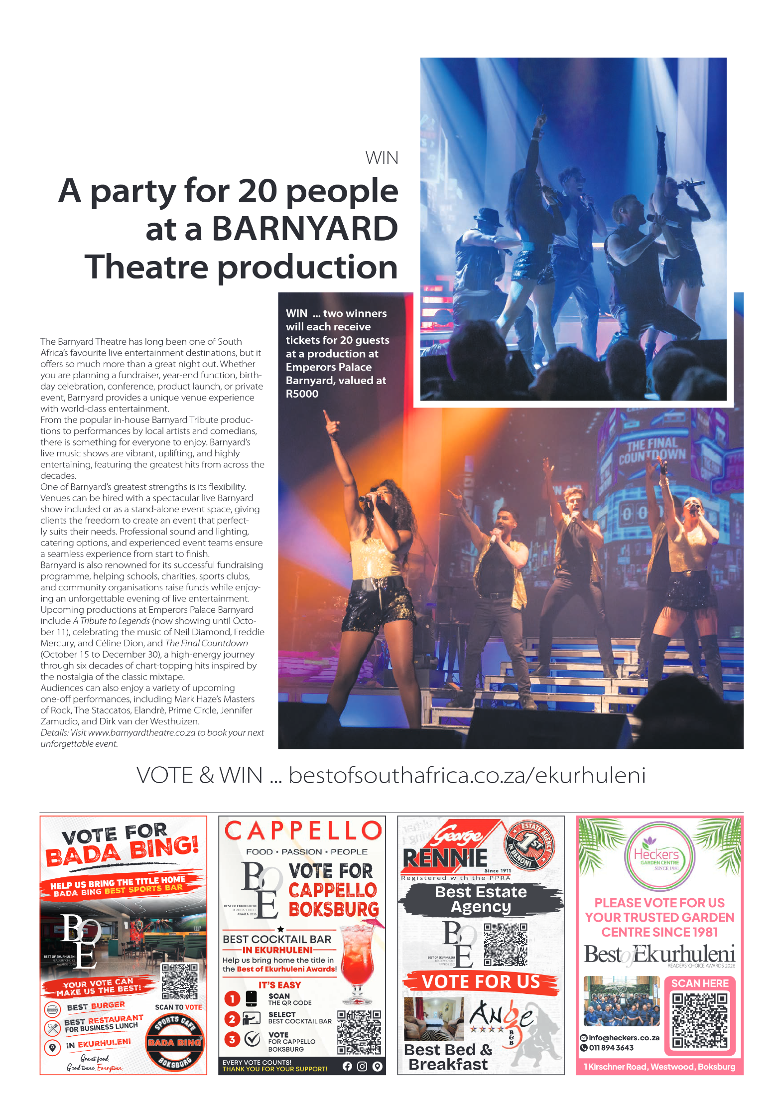 Best of Ekurhuleni Readers Choice Awards 2026 page 9