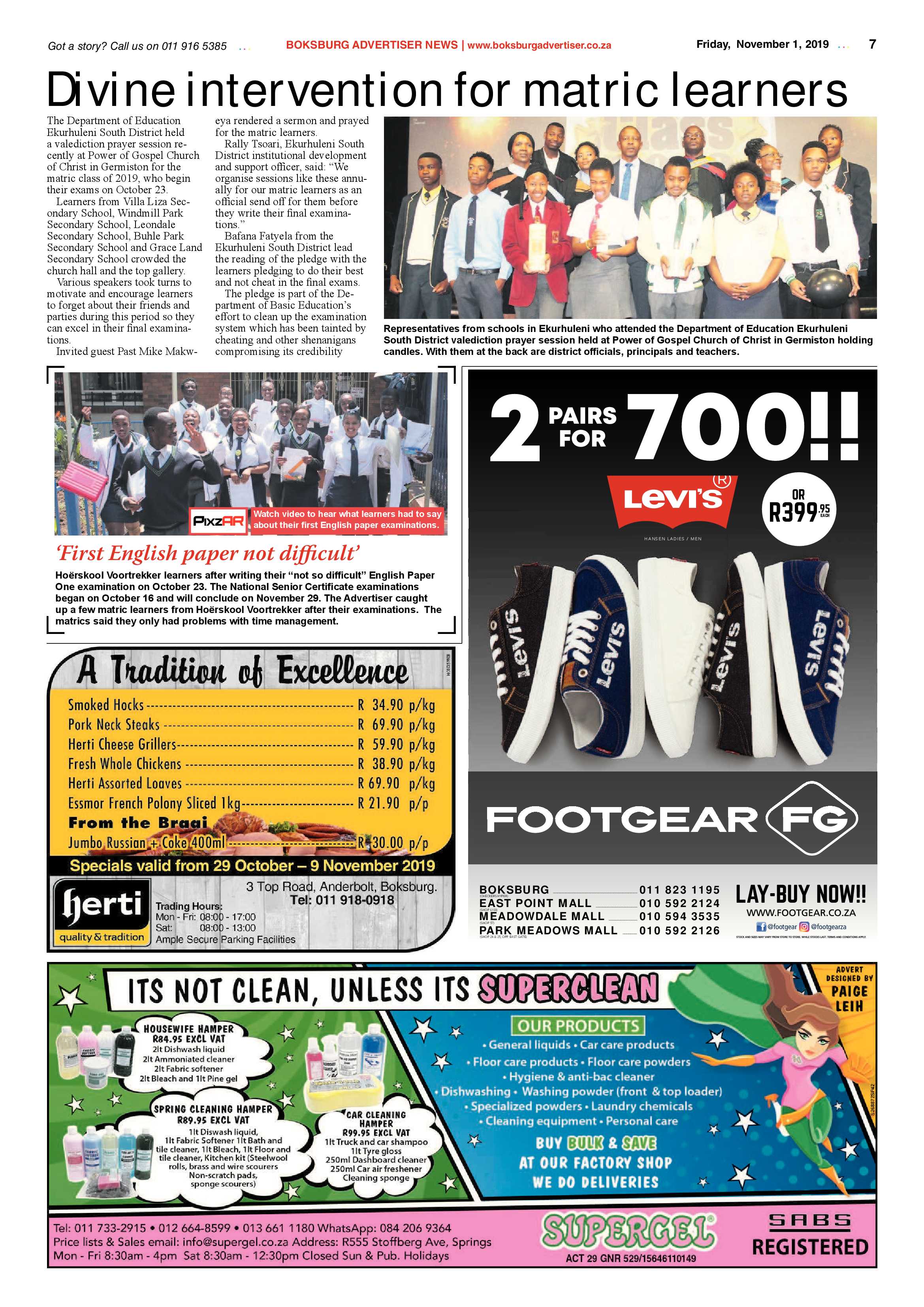 Bokbsburg Advertiser 29 October 2019 page 7