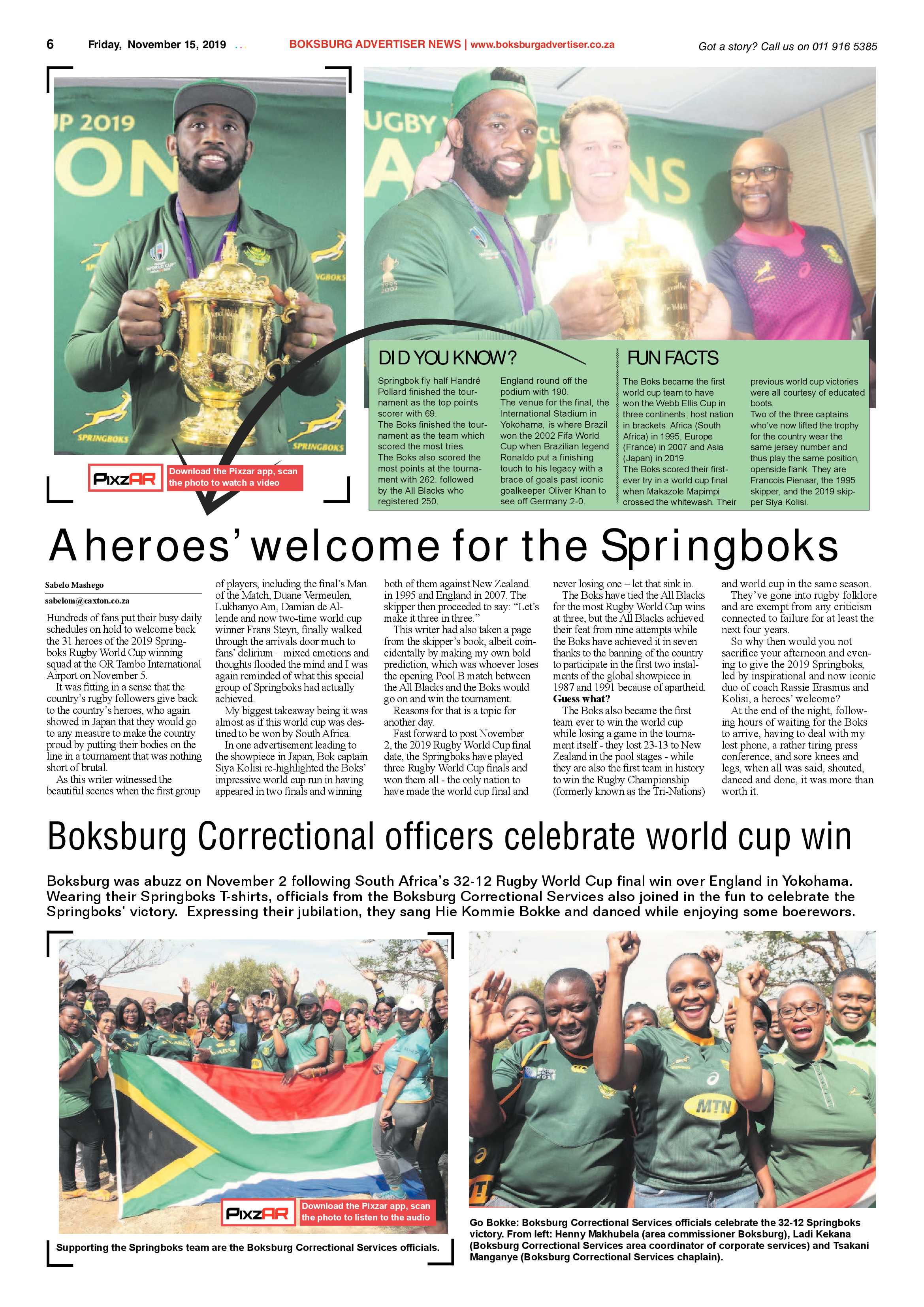 Boksburg Adveriser 12 November 2019 page 6