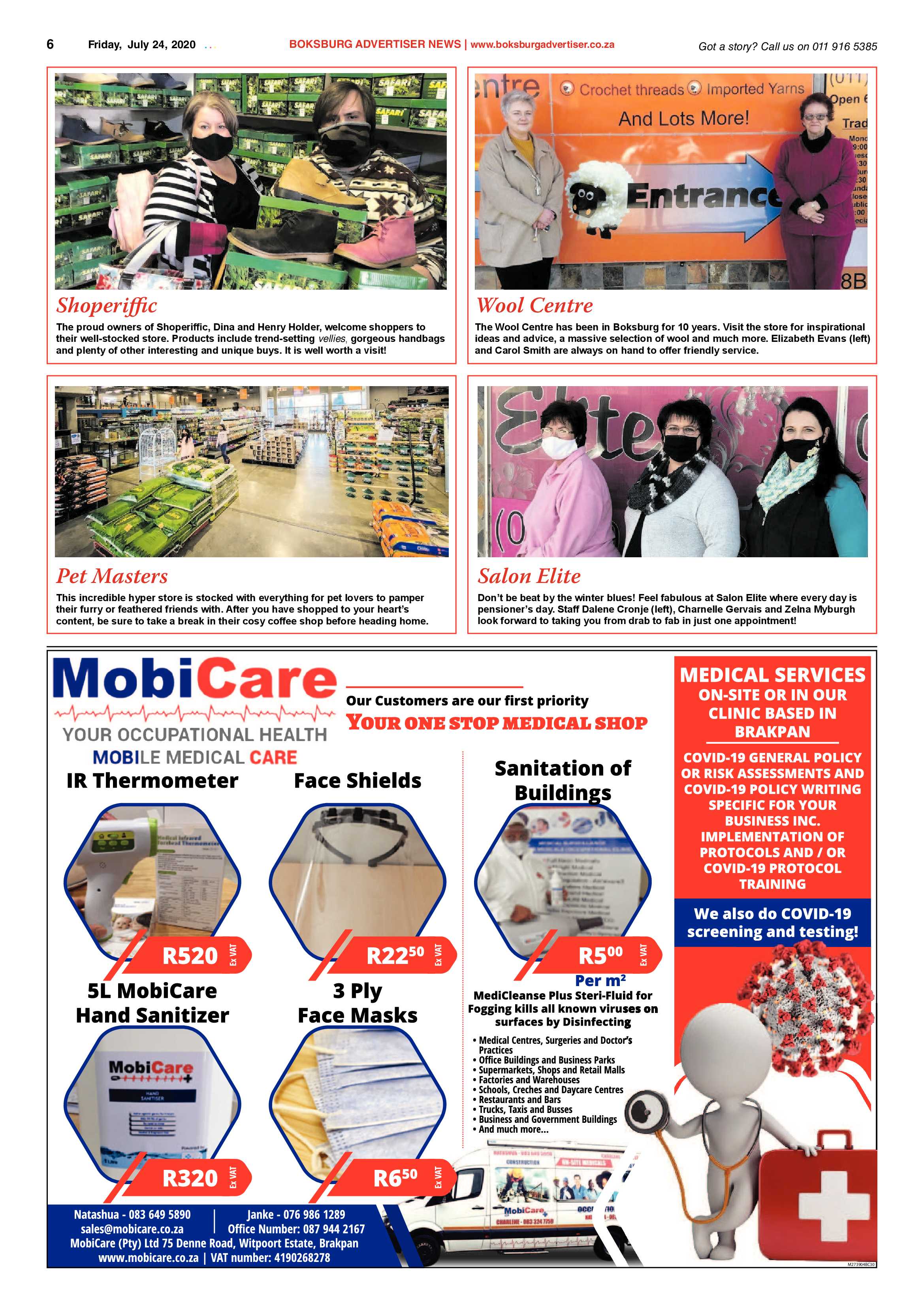 Boksburg Advertiser  21 July 2020 page 6
