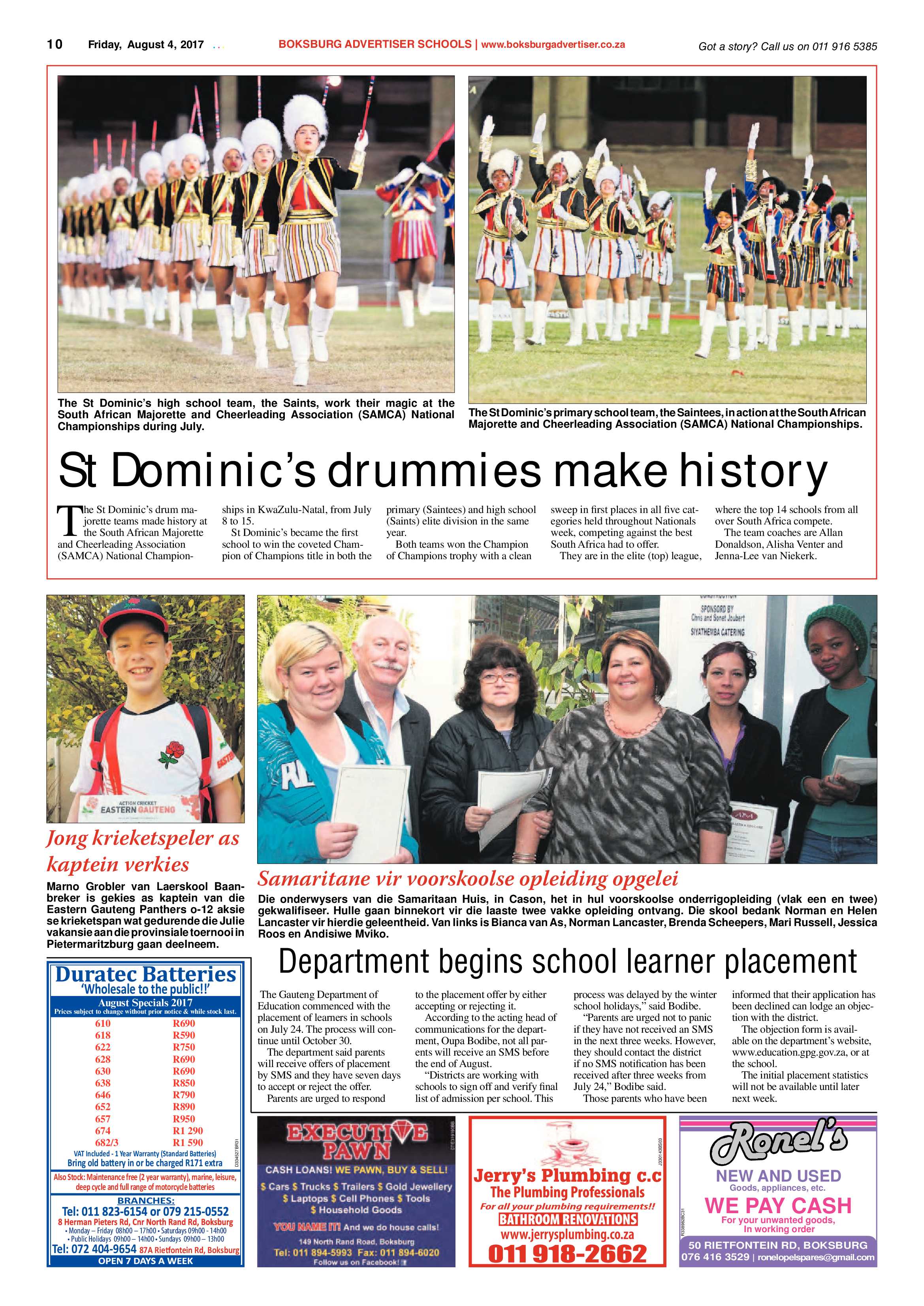 Boksburg Advertiser 01 August 2017 page 10
