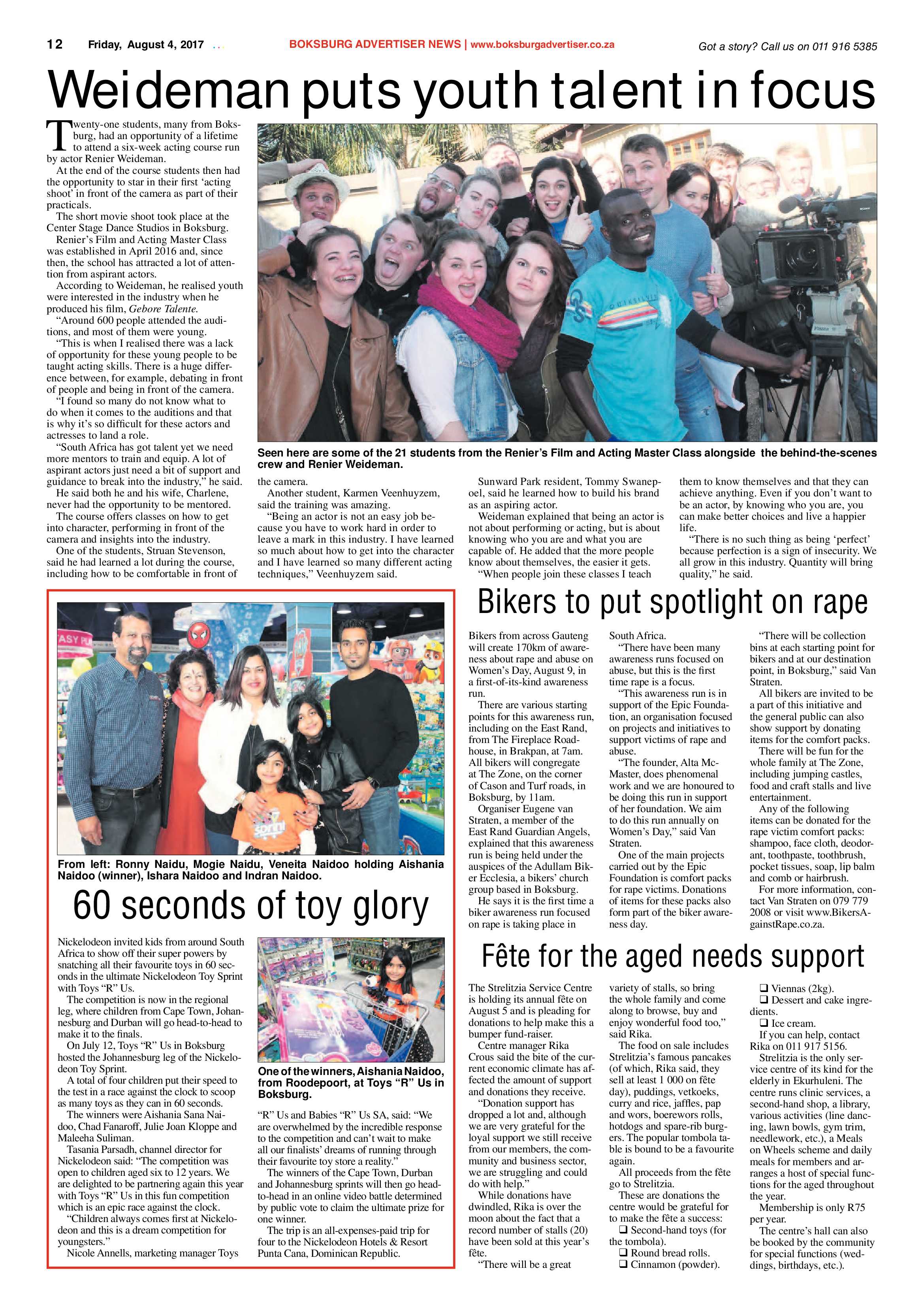 Boksburg Advertiser 01 August 2017 page 12