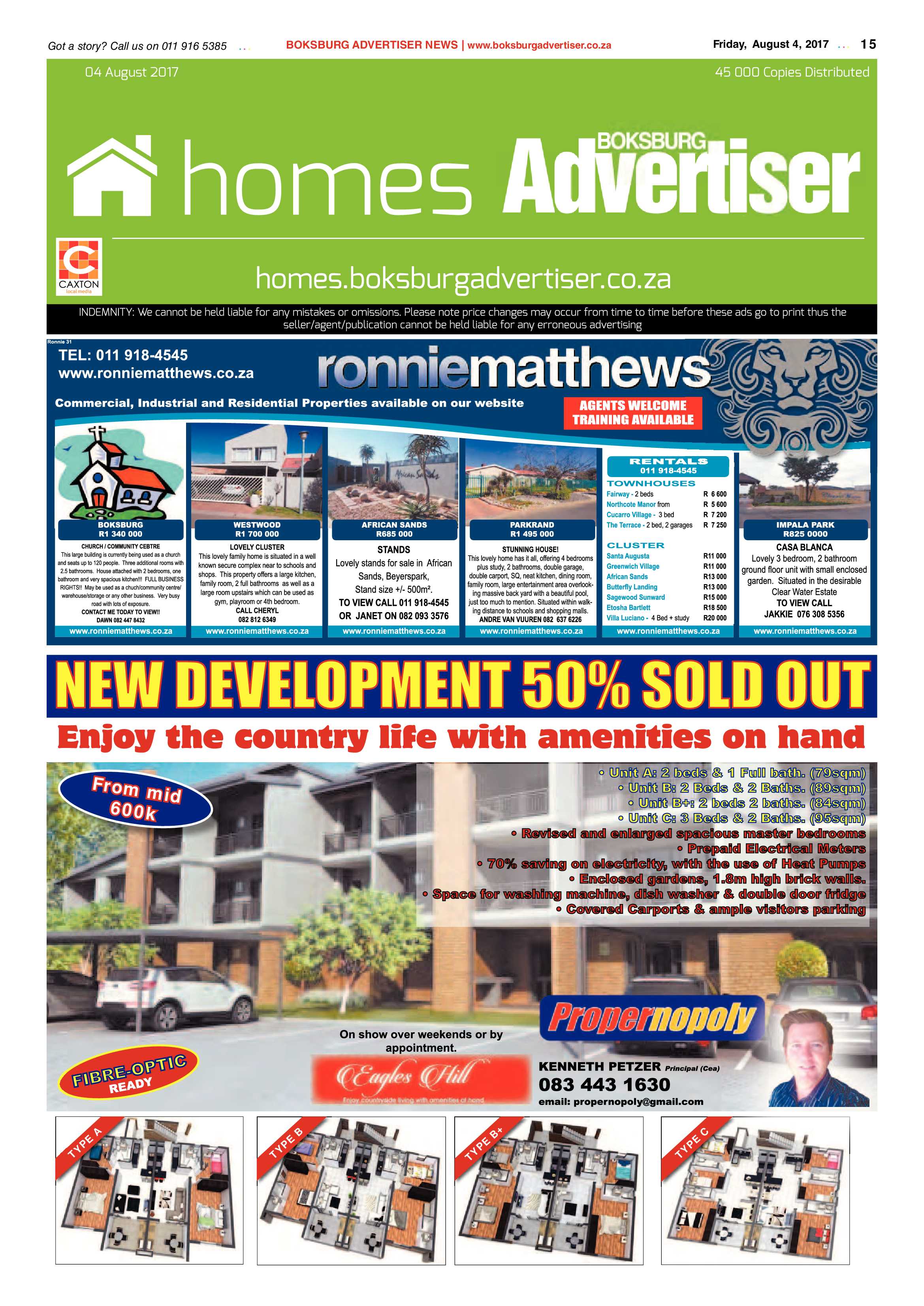 Boksburg Advertiser 01 August 2017 page 15