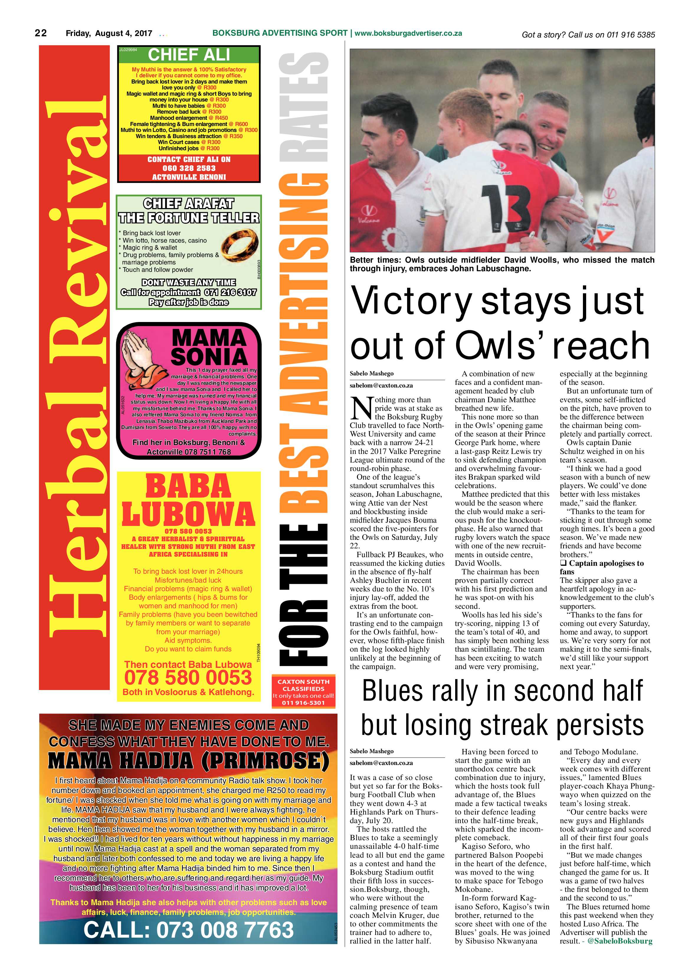 Boksburg Advertiser 01 August 2017 page 22