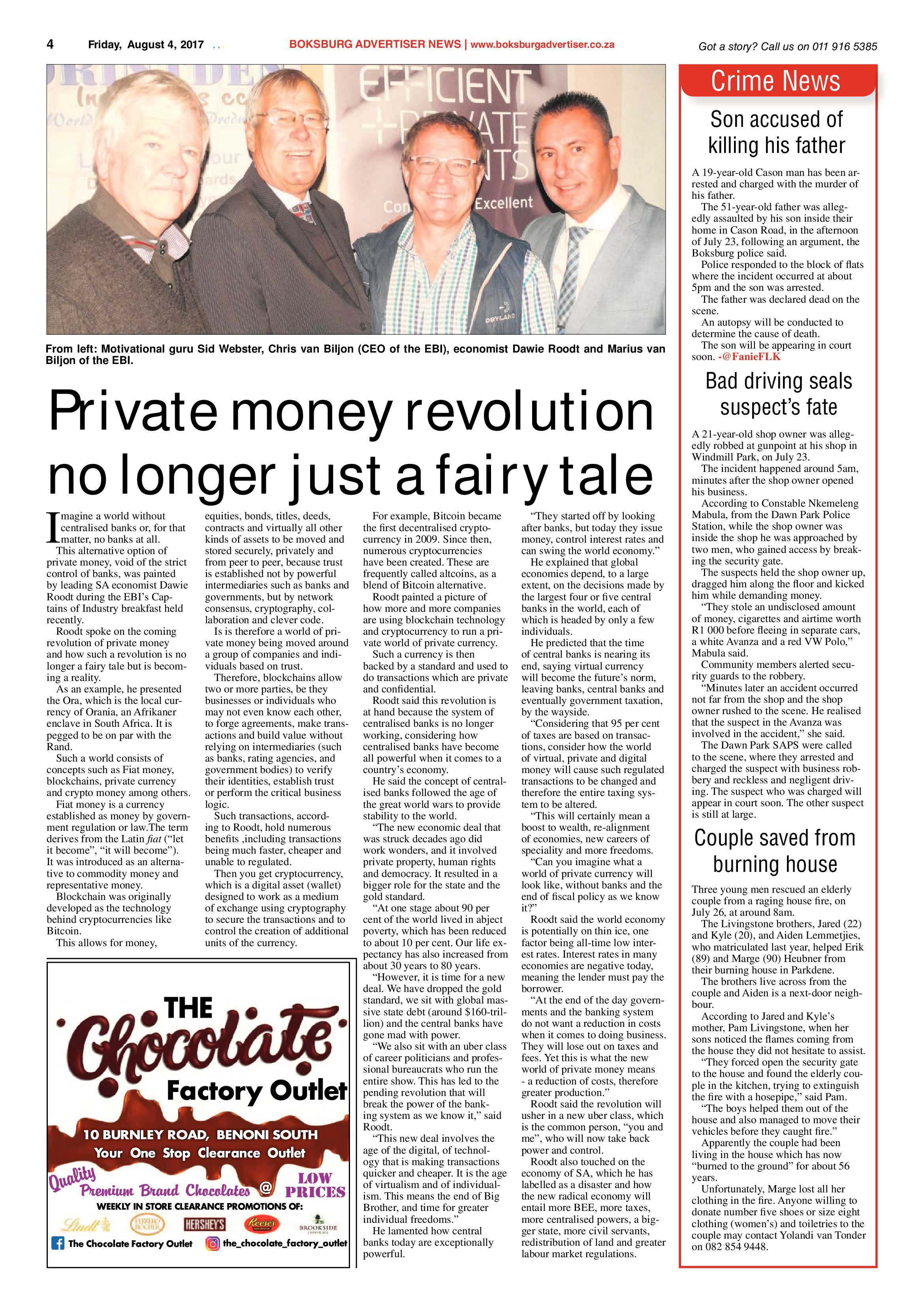 Boksburg Advertiser 01 August 2017 page 4
