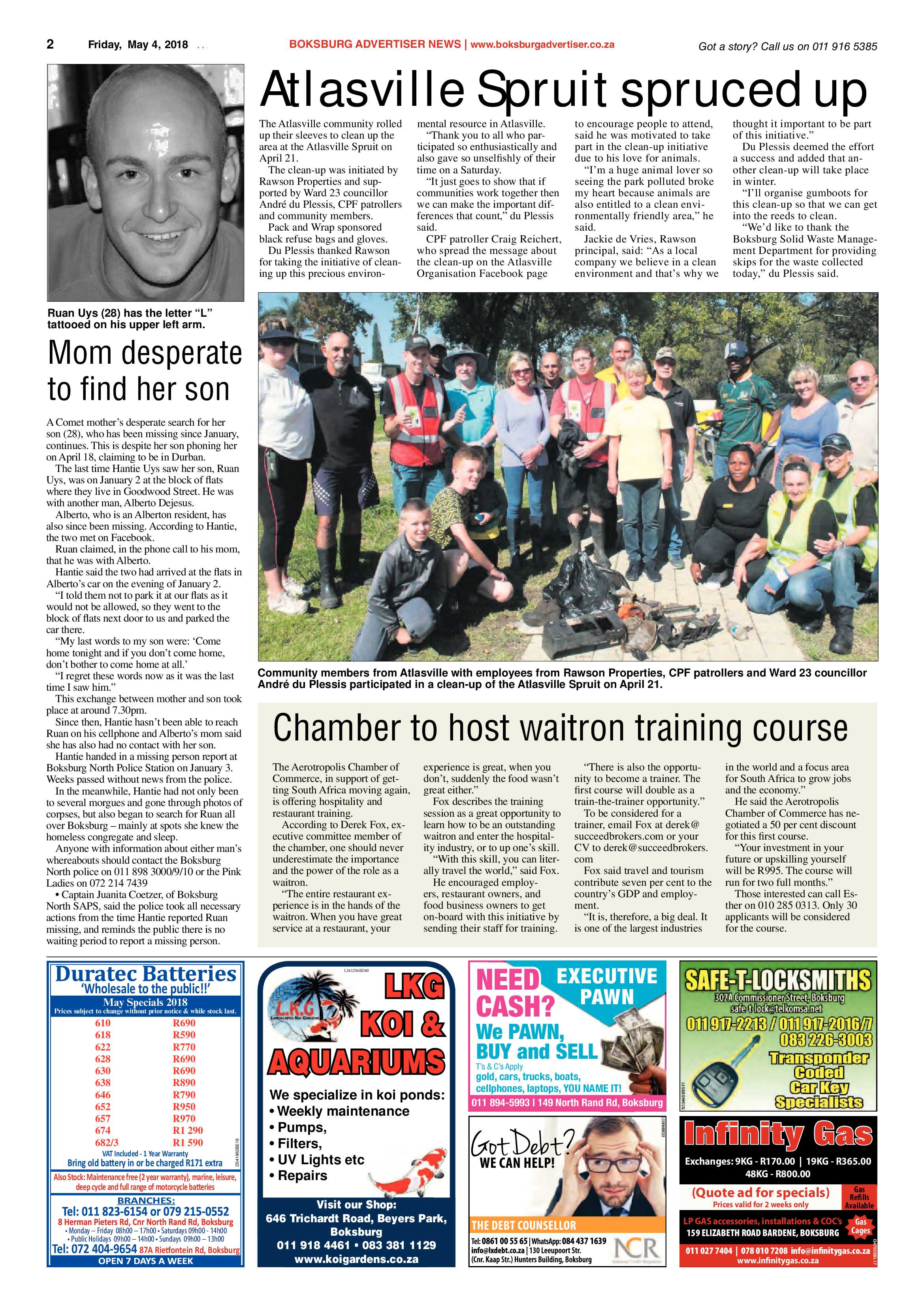 Boksburg Advertiser 01 May 2018 page 2