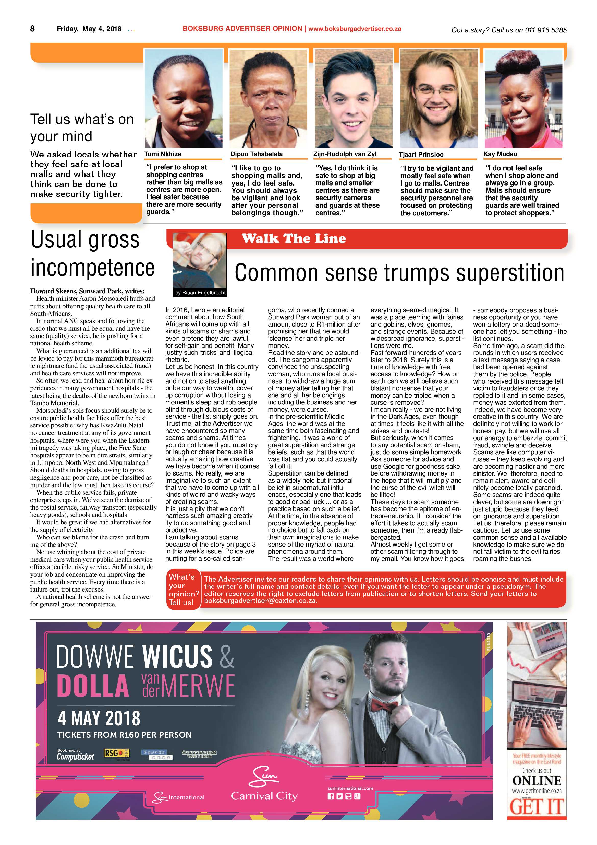 Boksburg Advertiser 01 May 2018 page 8