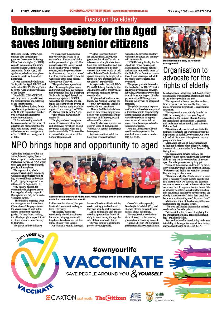 Boksburg Advertiser 01 October 2021 page 10