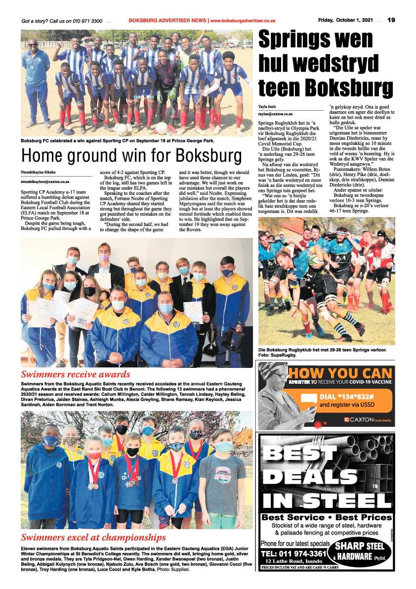 Boksburg Advertiser 01 October 2021 page 21