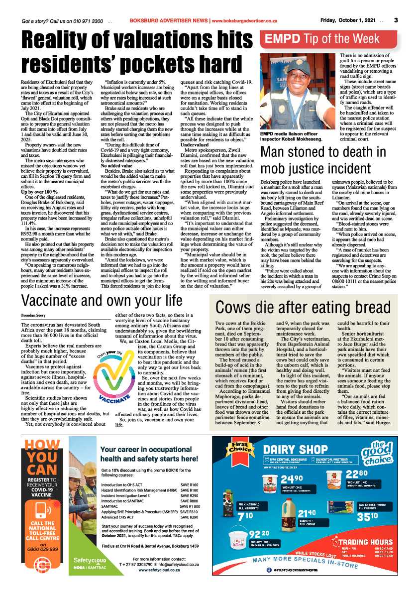 Boksburg Advertiser 01 October 2021 page 5