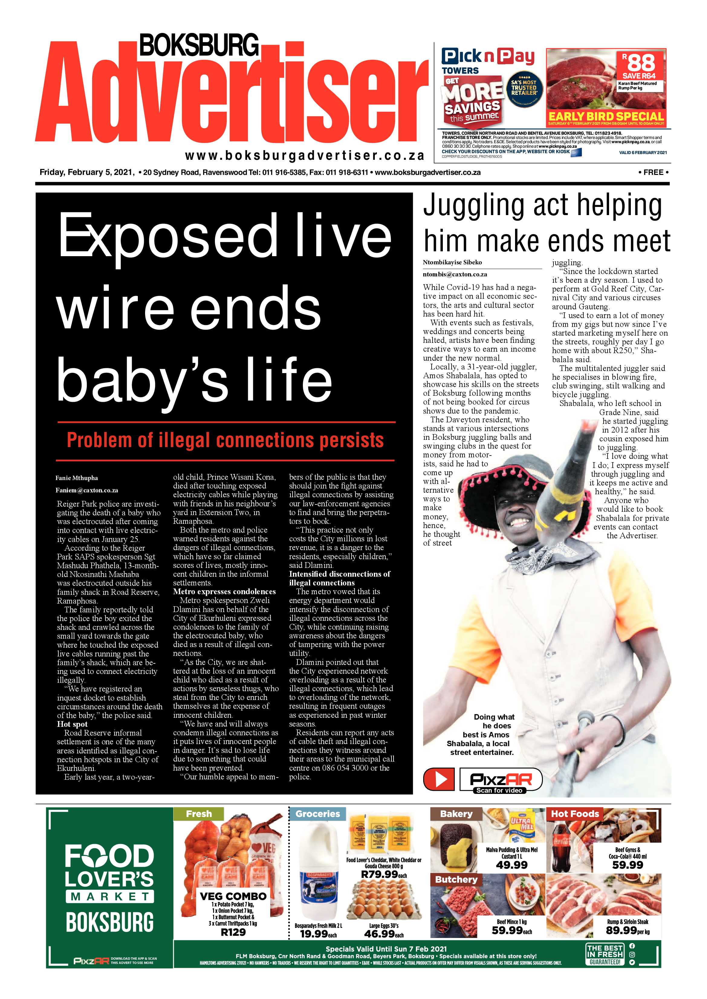 Boksburg Advertiser 02February 2021 page 1