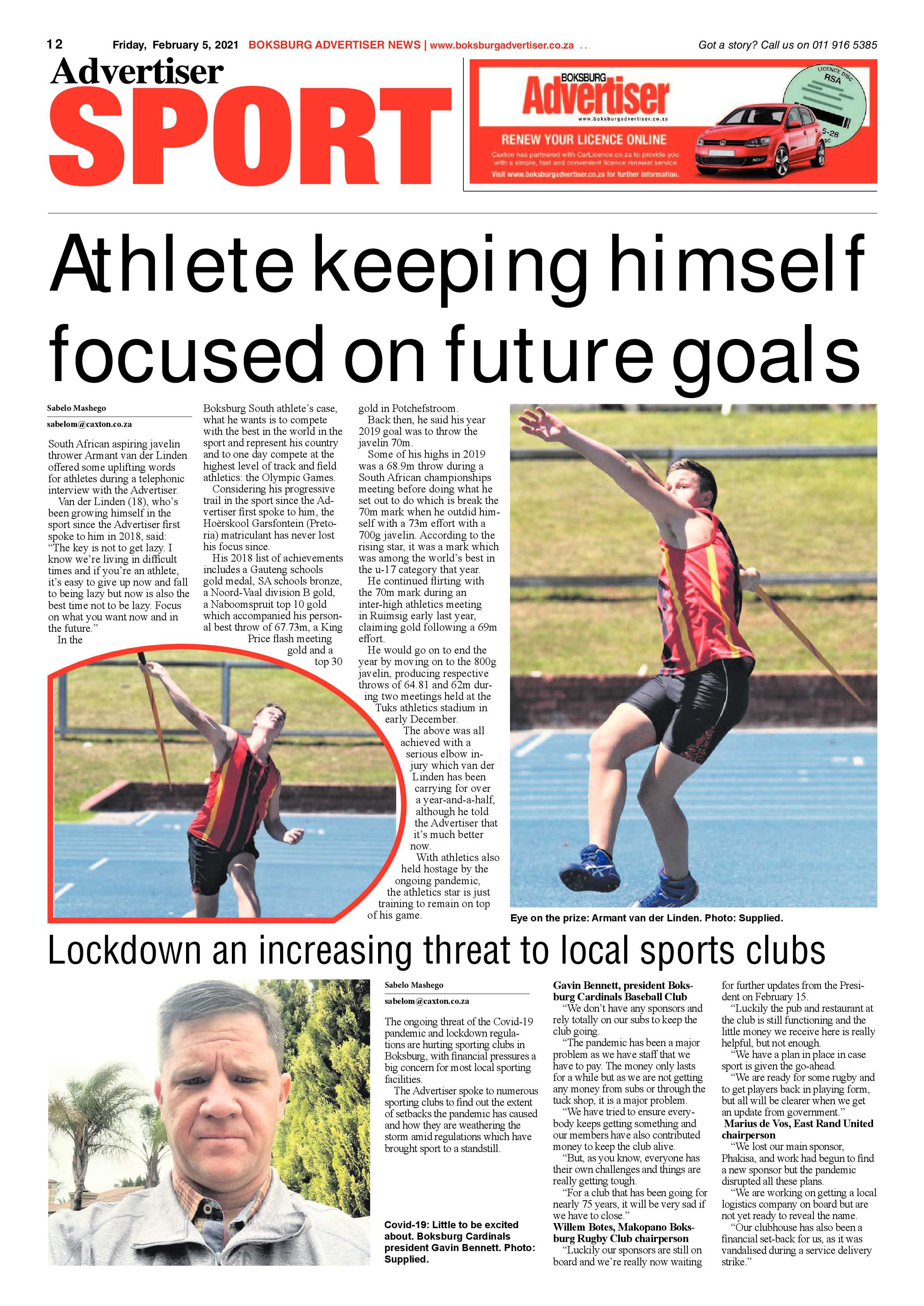 Boksburg Advertiser 02February 2021 page 12