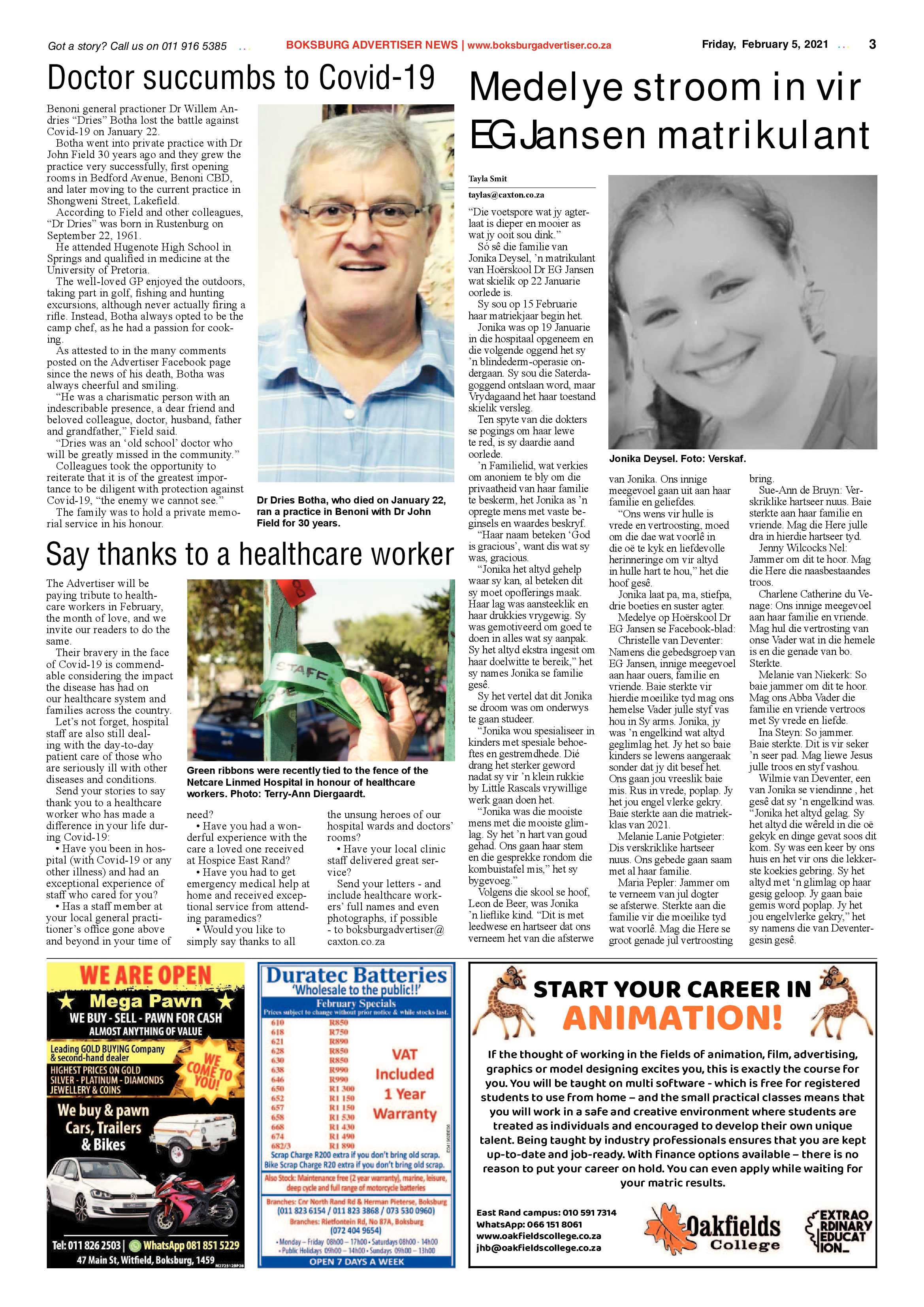 Boksburg Advertiser 02February 2021 page 3