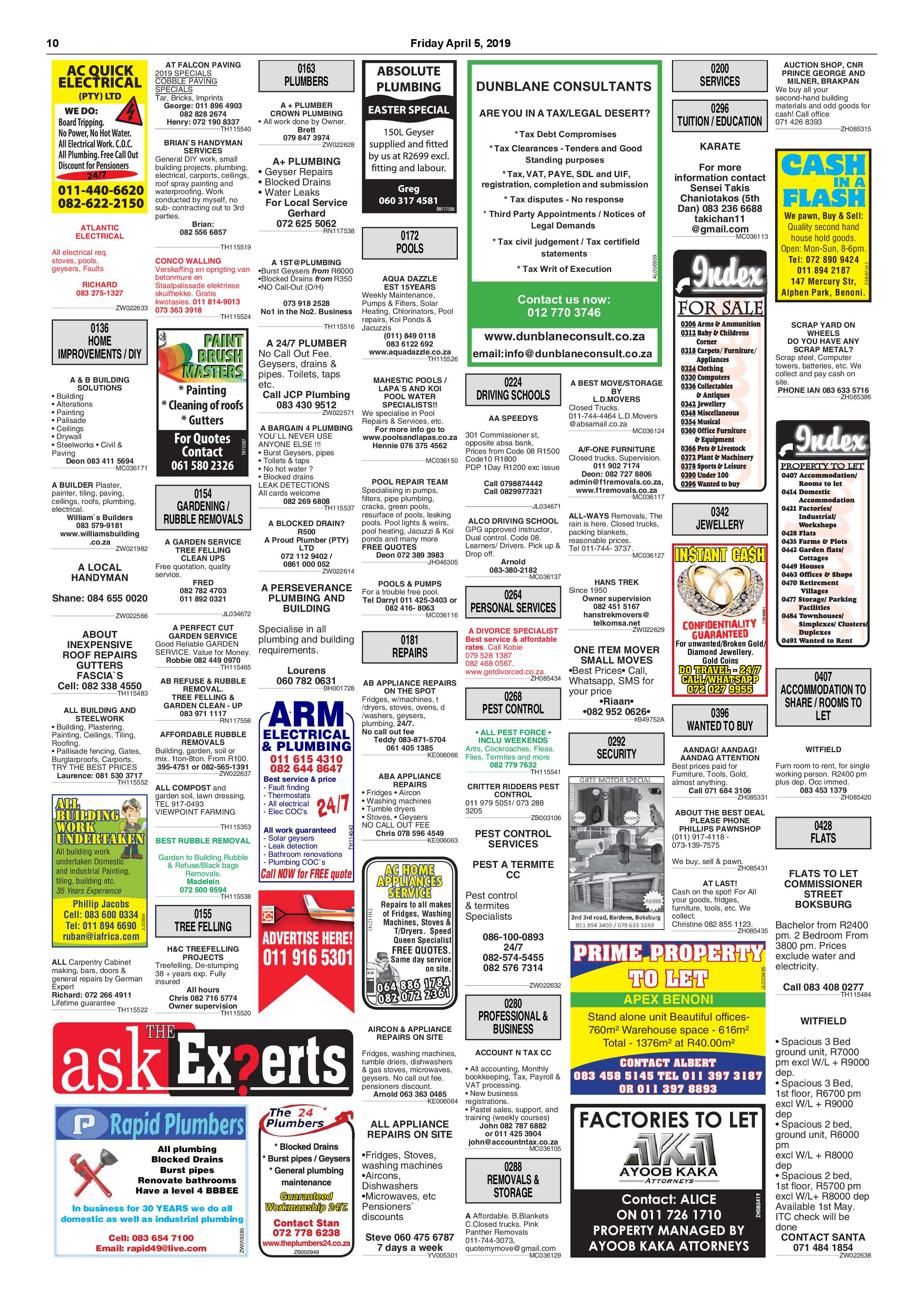 Boksburg Advertiser 02 April 2019 page 10