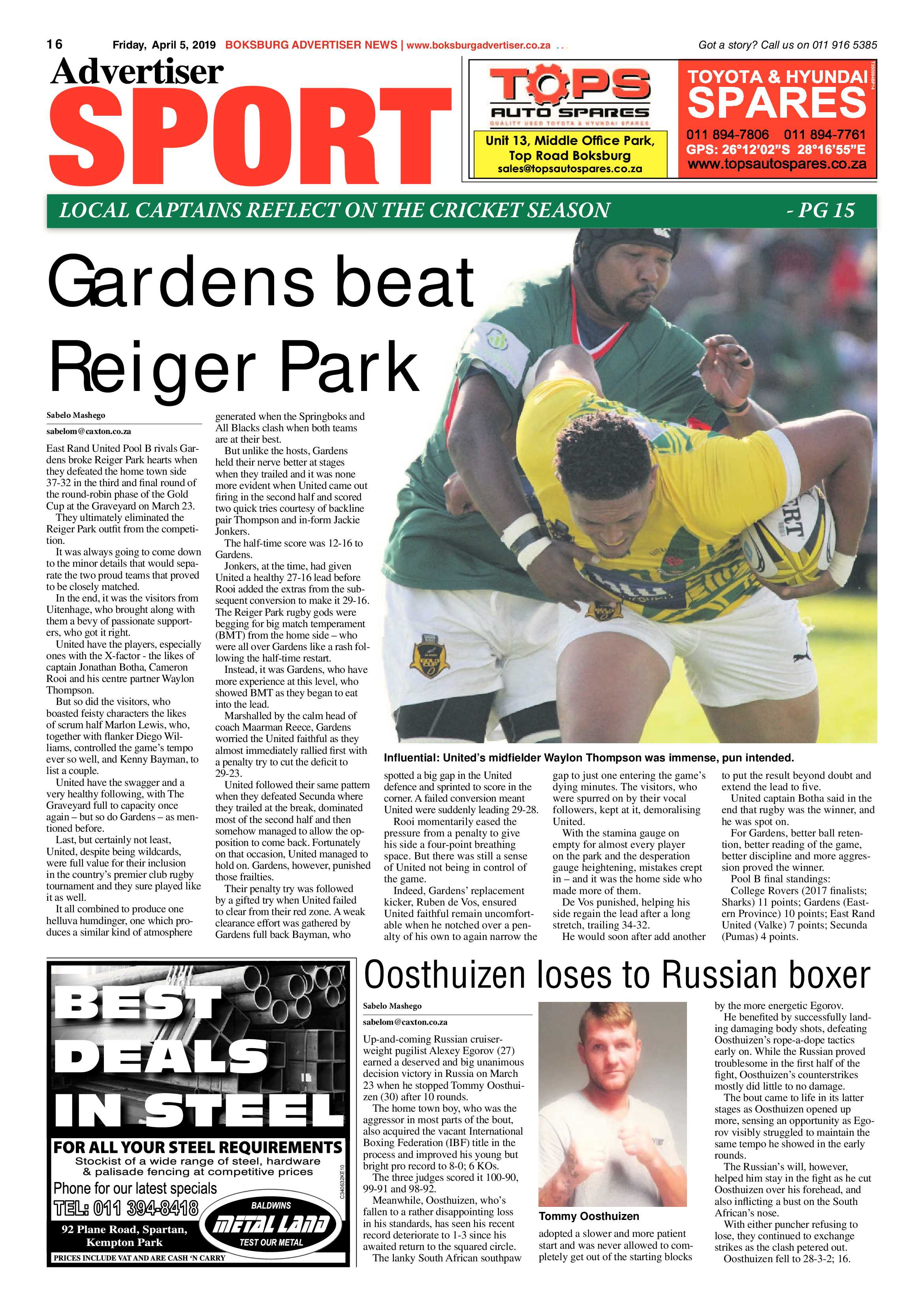 Boksburg Advertiser 02 April 2019 page 16