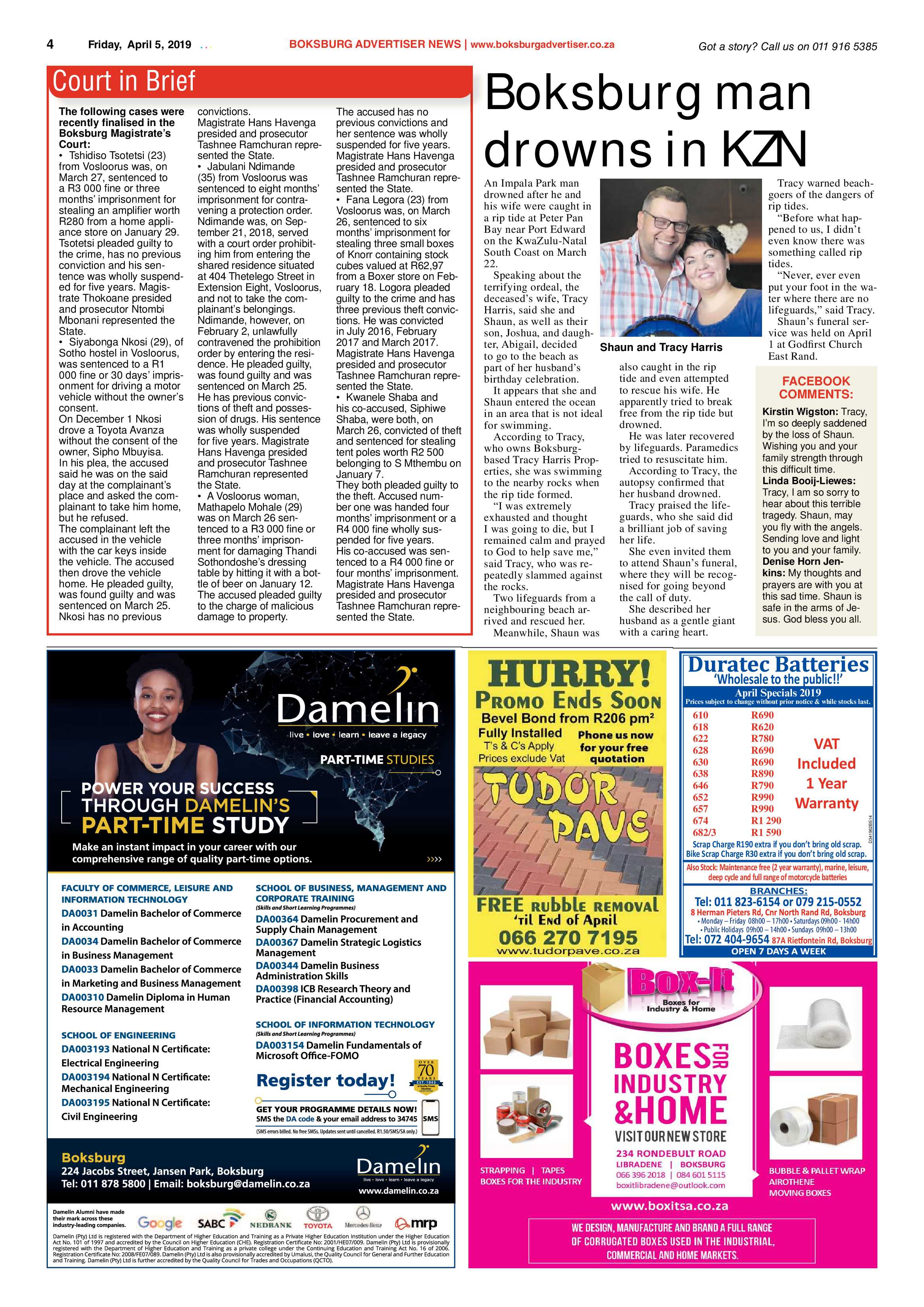 Boksburg Advertiser 02 April 2019 page 4