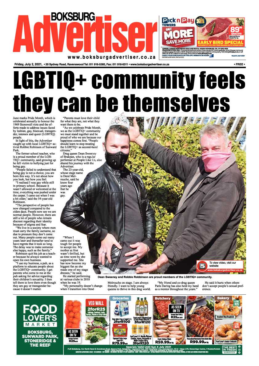 Boksburg Advertiser 02 July 2021 page 1