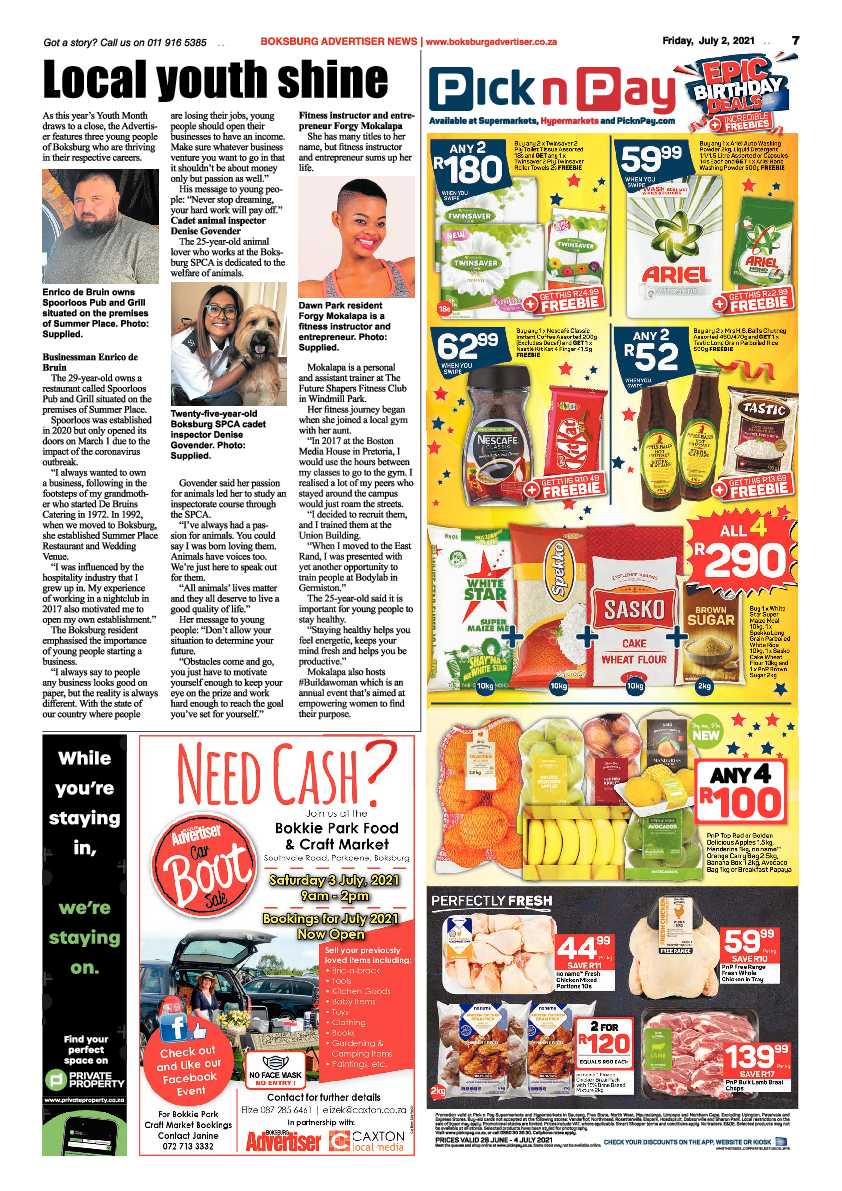 Boksburg Advertiser 02 July 2021 page 7
