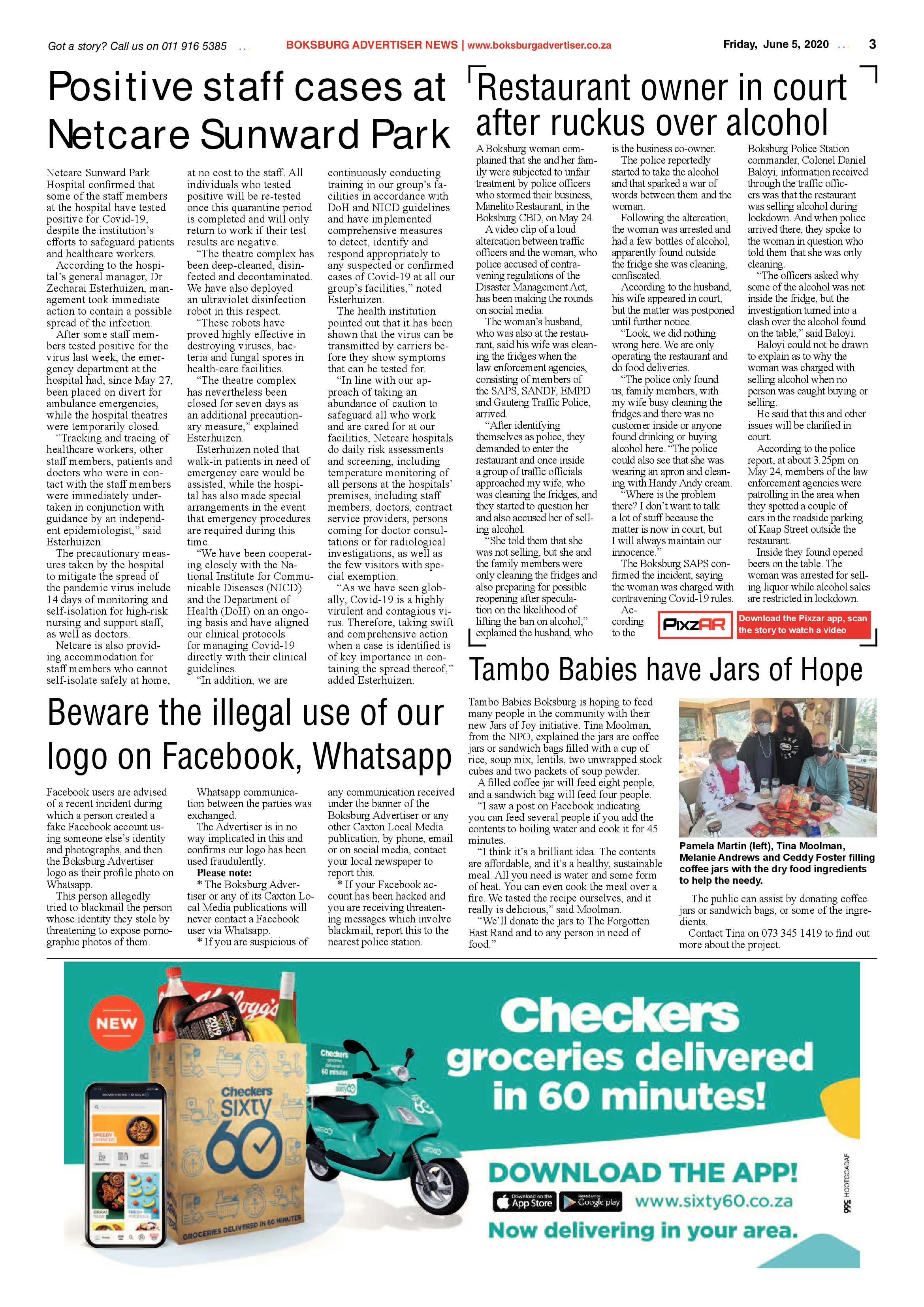 Boksburg Advertiser 02 June 2020 page 3