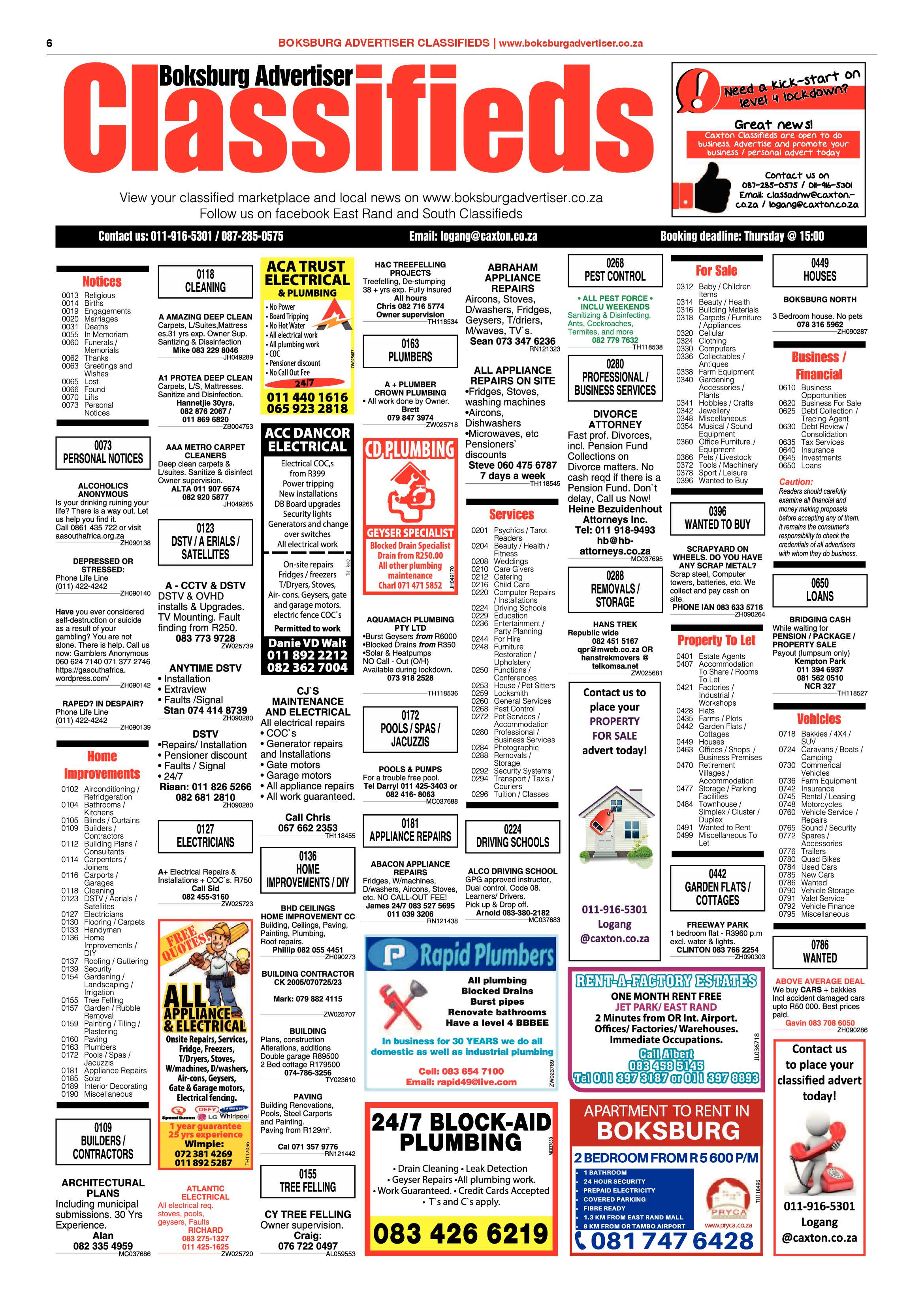 Boksburg Advertiser 02 June 2020 page 6