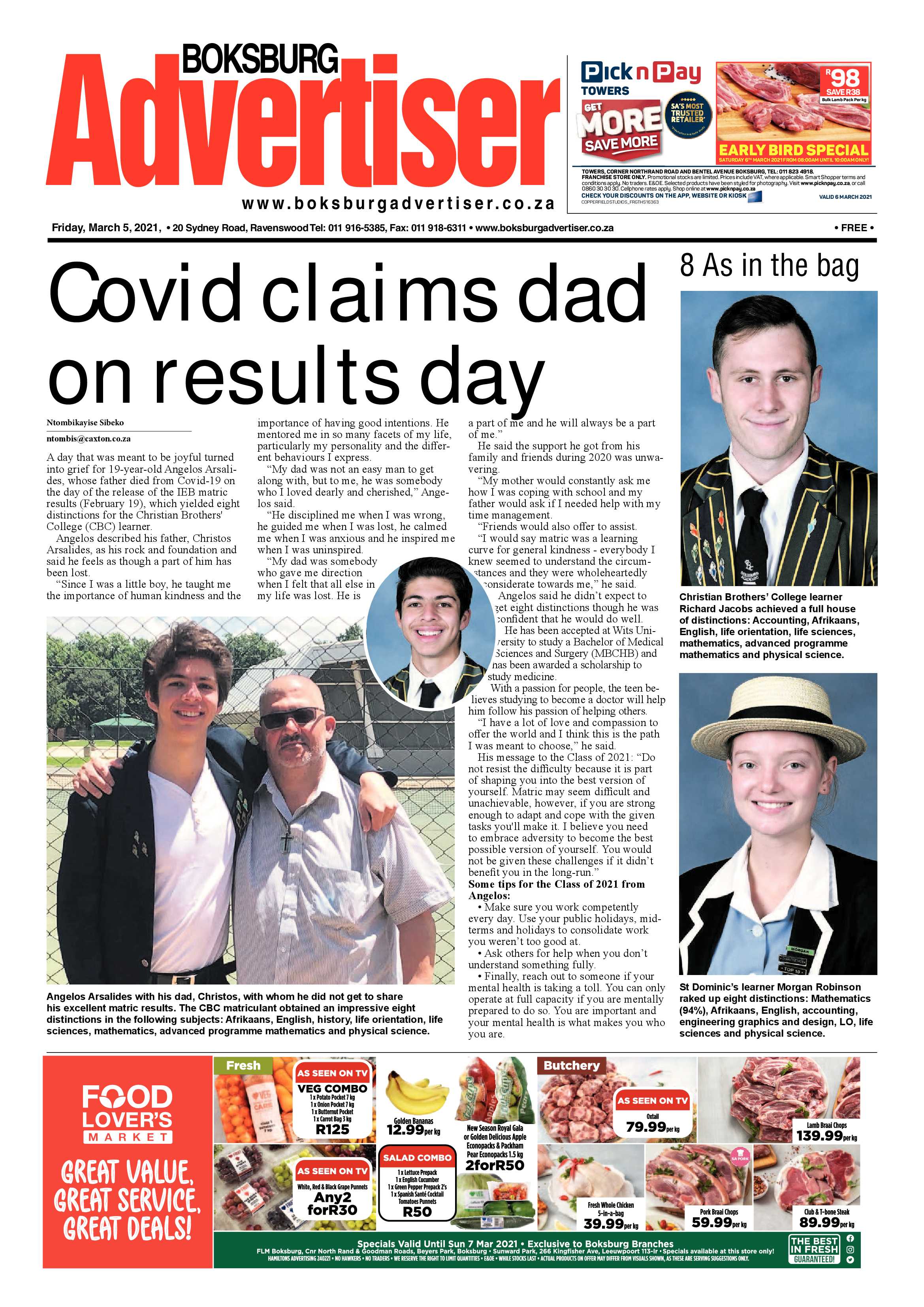 Boksburg Advertiser 02 March 2021 page 1