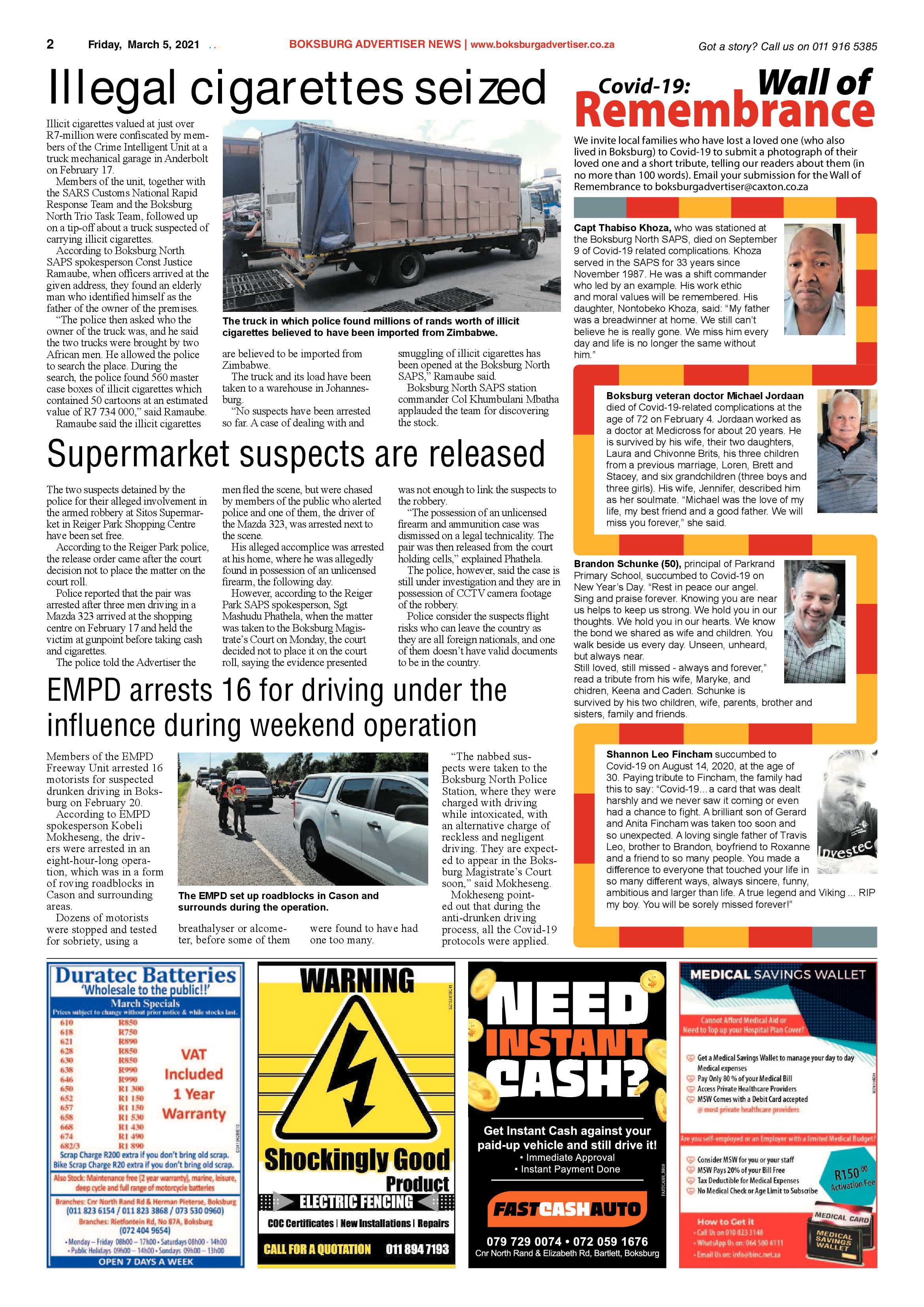 Boksburg Advertiser 02 March 2021 page 2