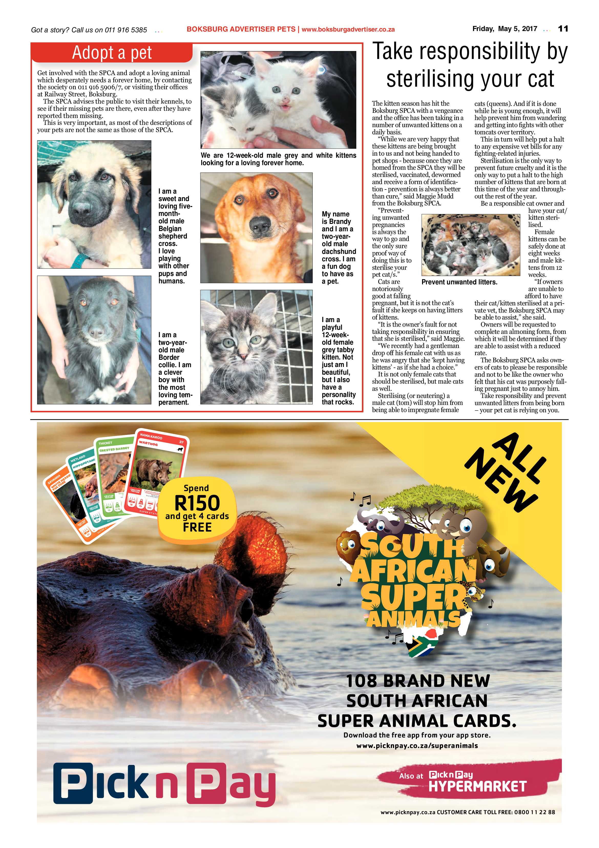Boksburg Advertiser 02 May 2017 page 11