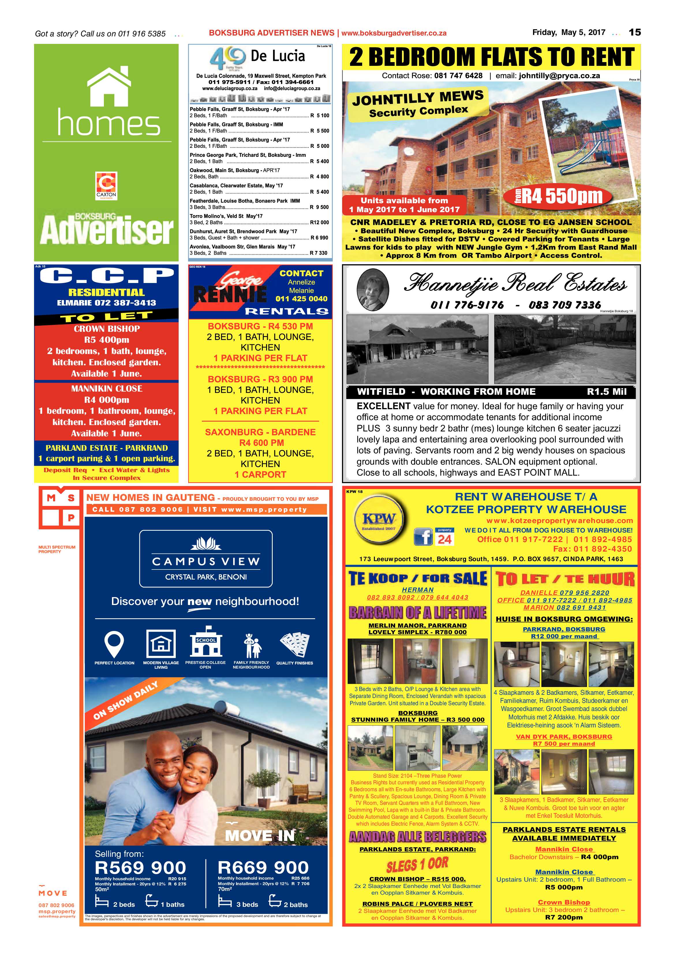 Boksburg Advertiser 02 May 2017 page 15