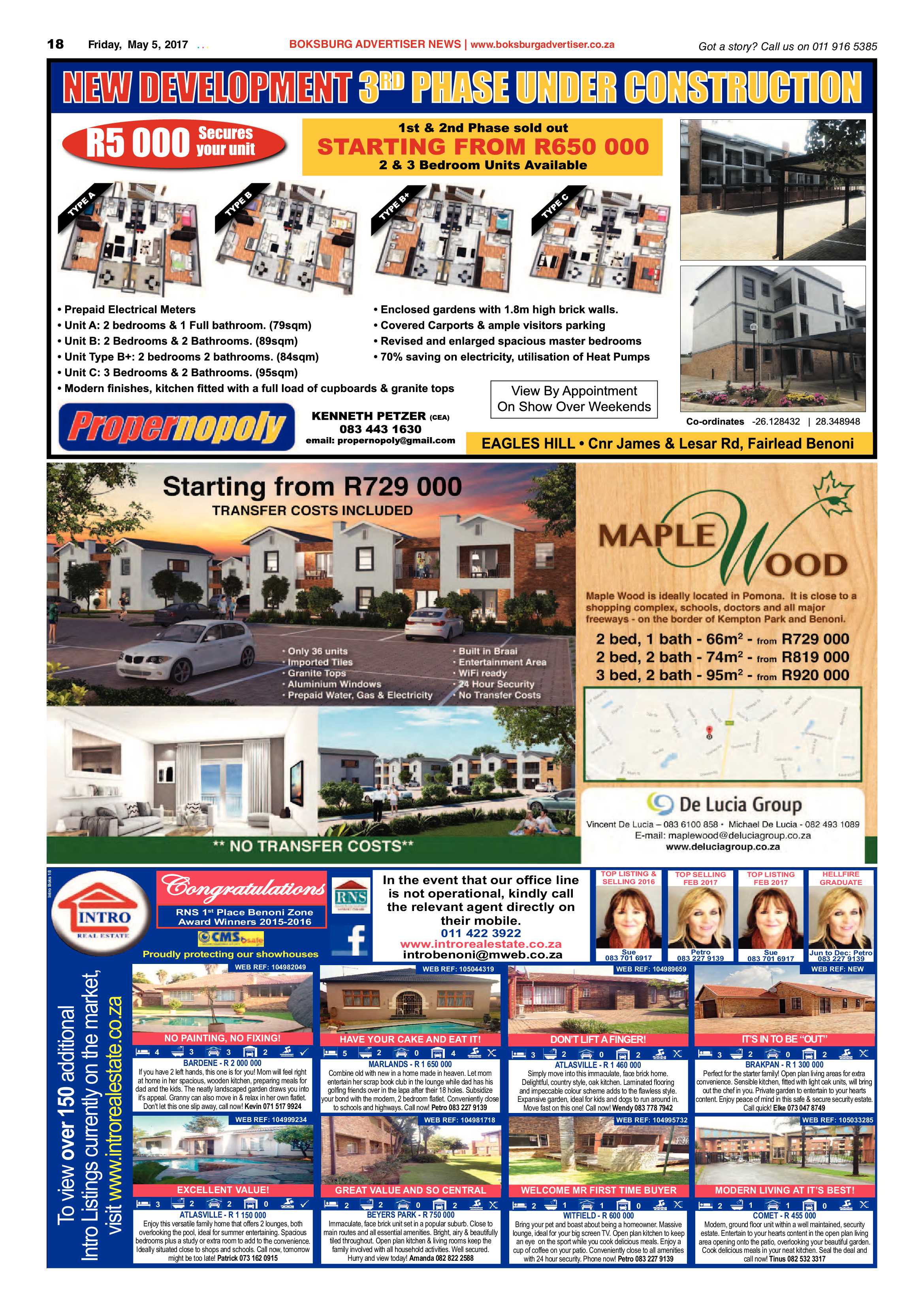 Boksburg Advertiser 02 May 2017 page 18