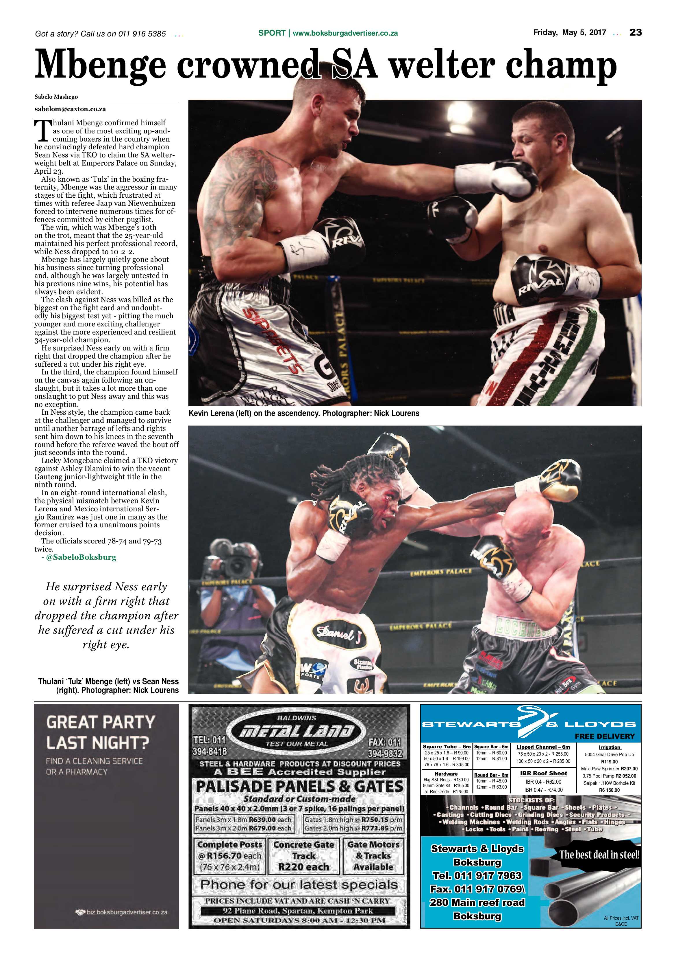 Boksburg Advertiser 02 May 2017 page 23