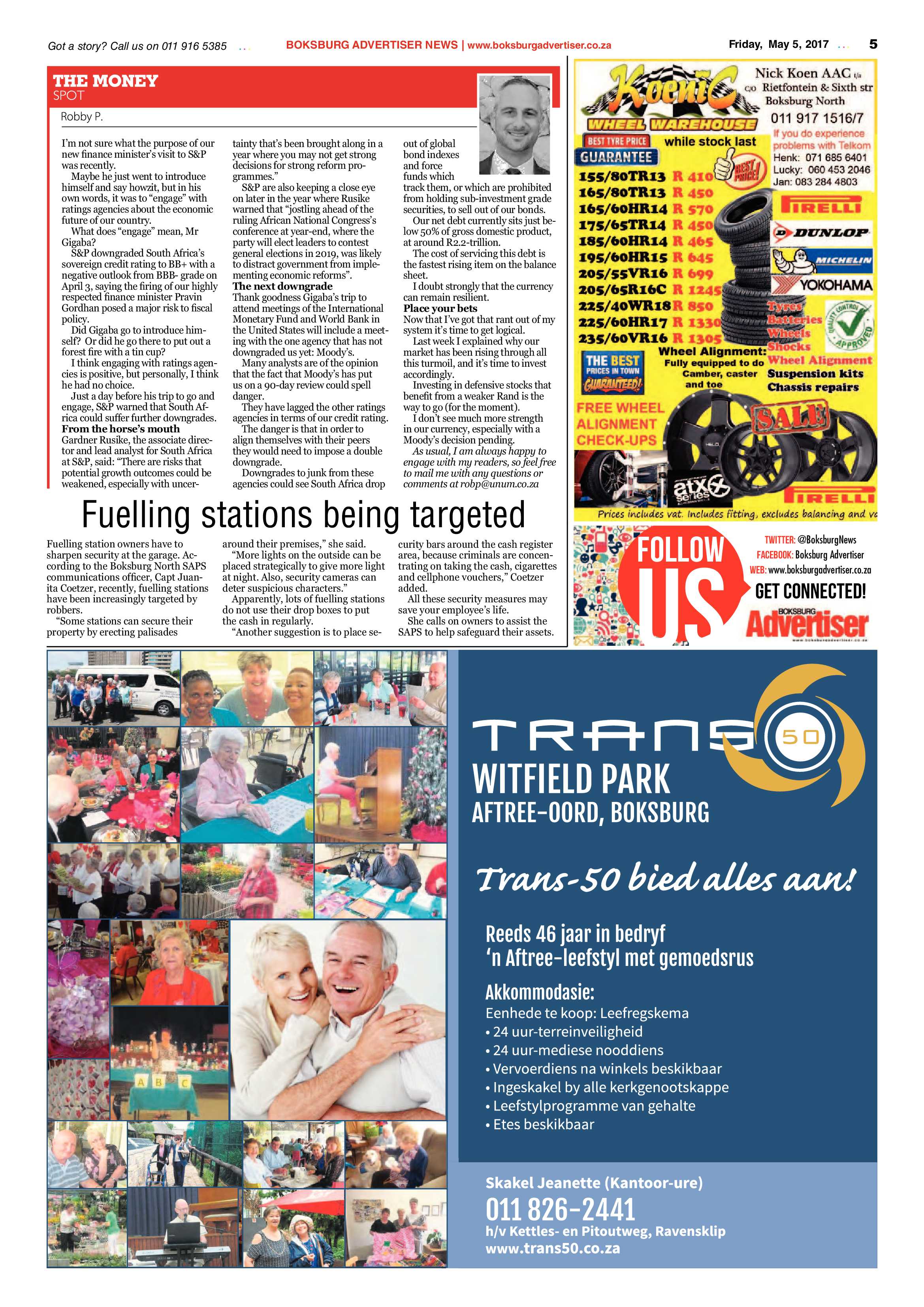 Boksburg Advertiser 02 May 2017 page 5