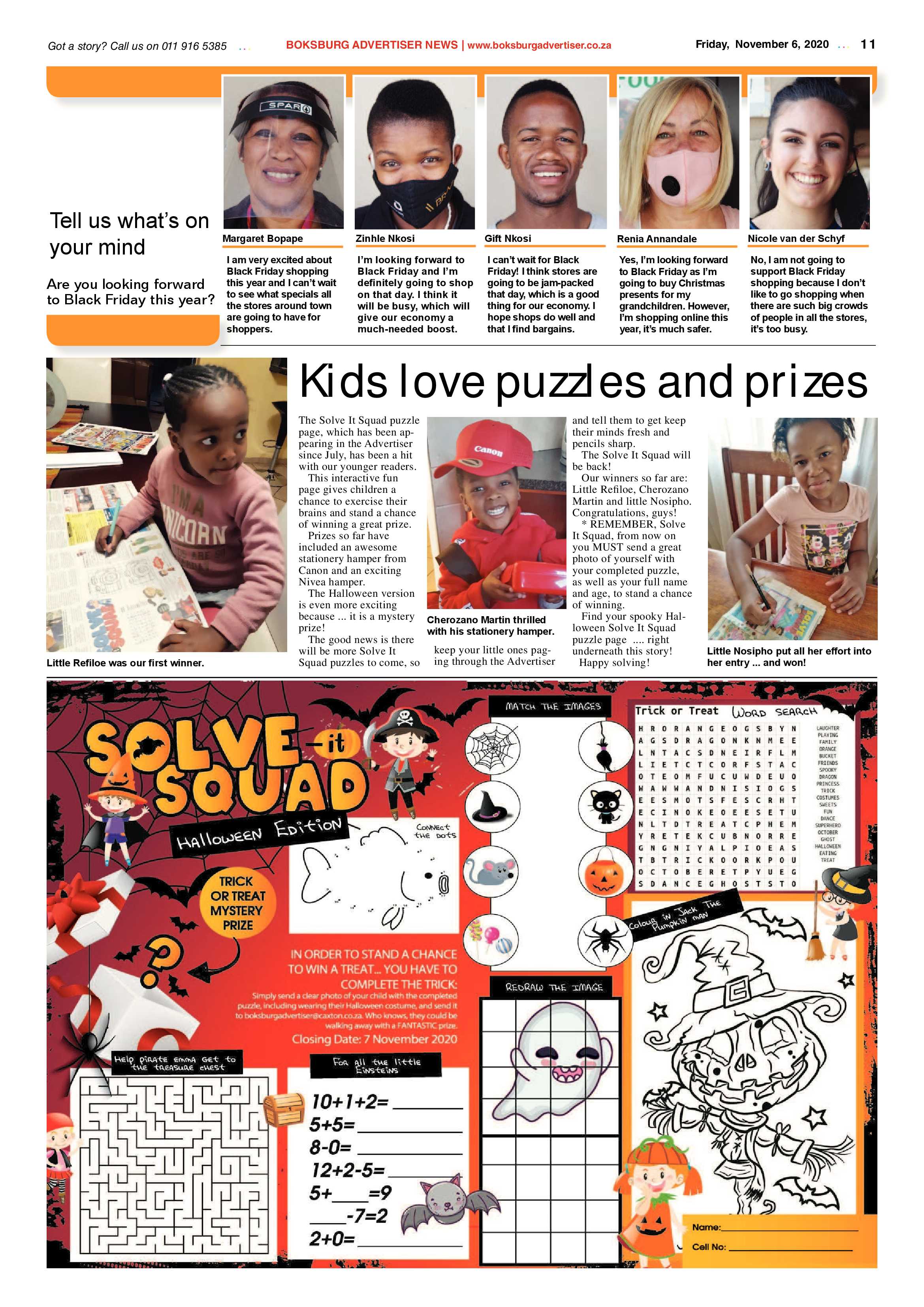 Boksburg Advertiser 02 November  2020 page 11