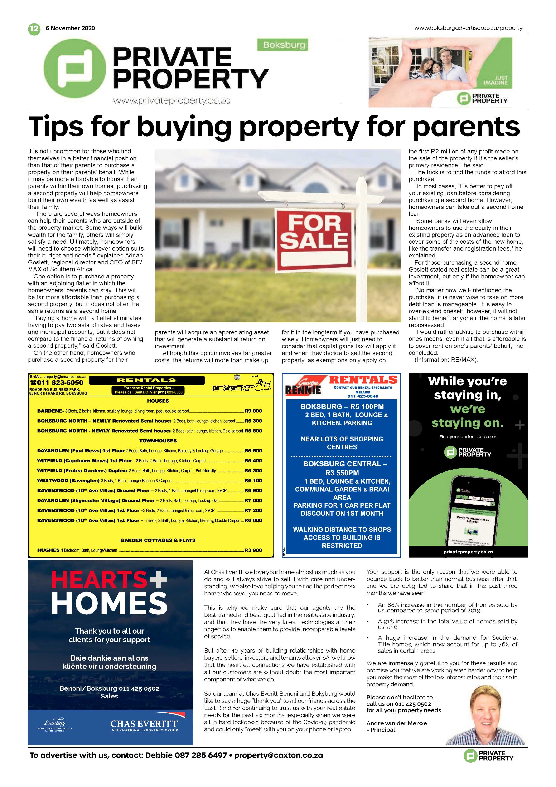 Boksburg Advertiser 02 November  2020 page 12