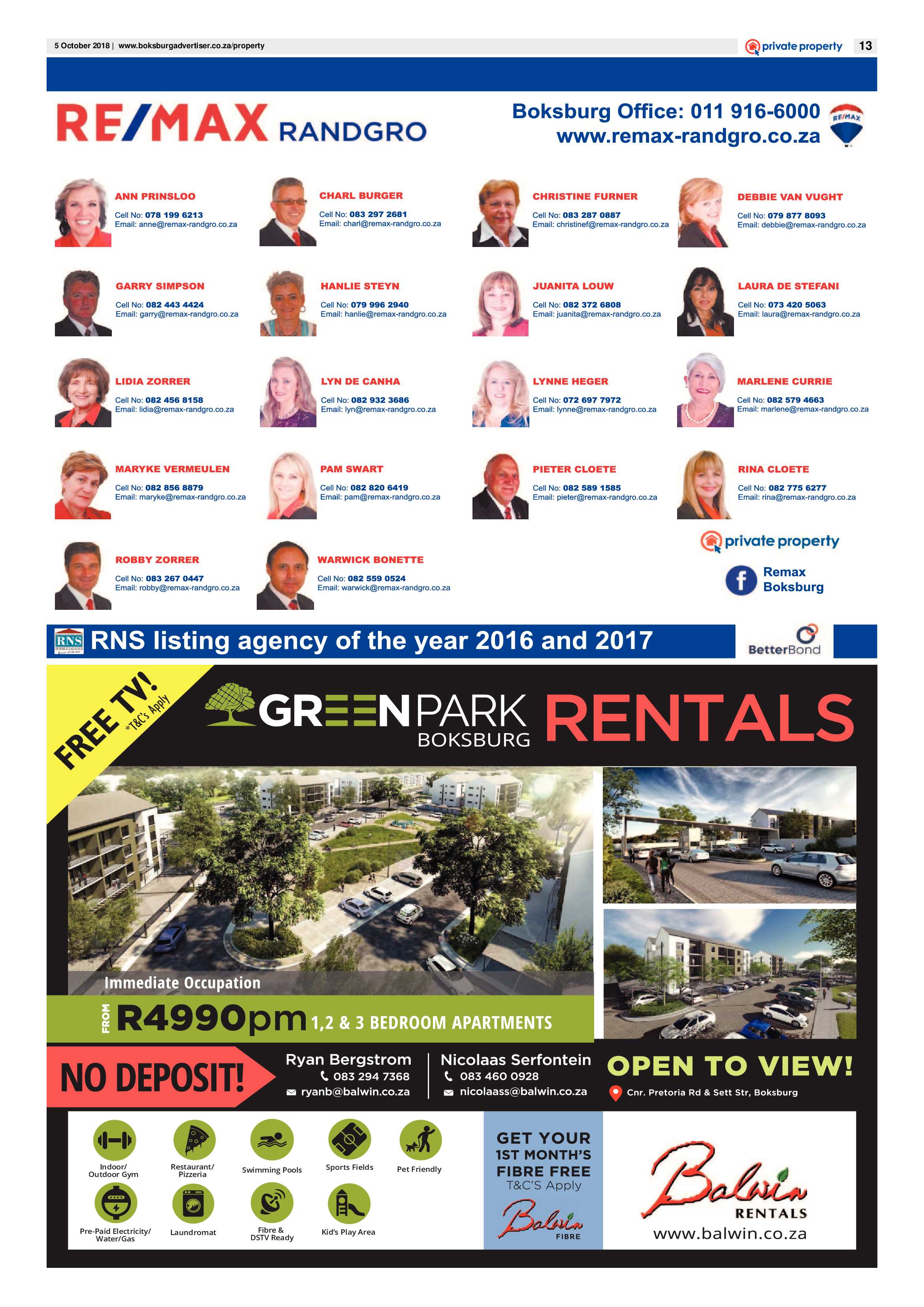 Boksburg Advertiser 02 October 2018 page 13