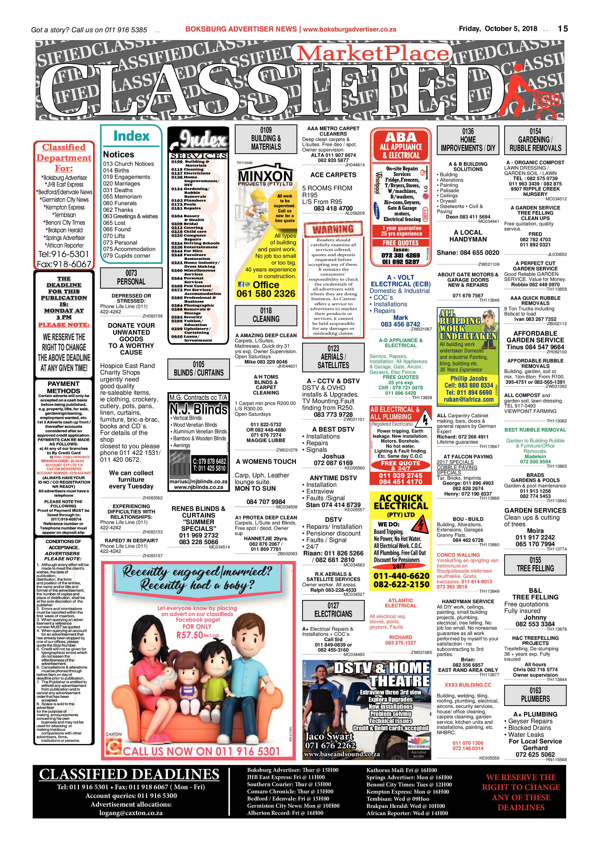 Boksburg Advertiser 02 October 2018 page 15